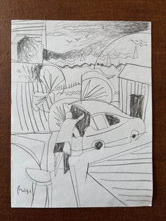 Landscape Drawings and Watercolors