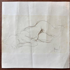 Nu Allongé II by Grégoire Mathias – Reclining Nude Study