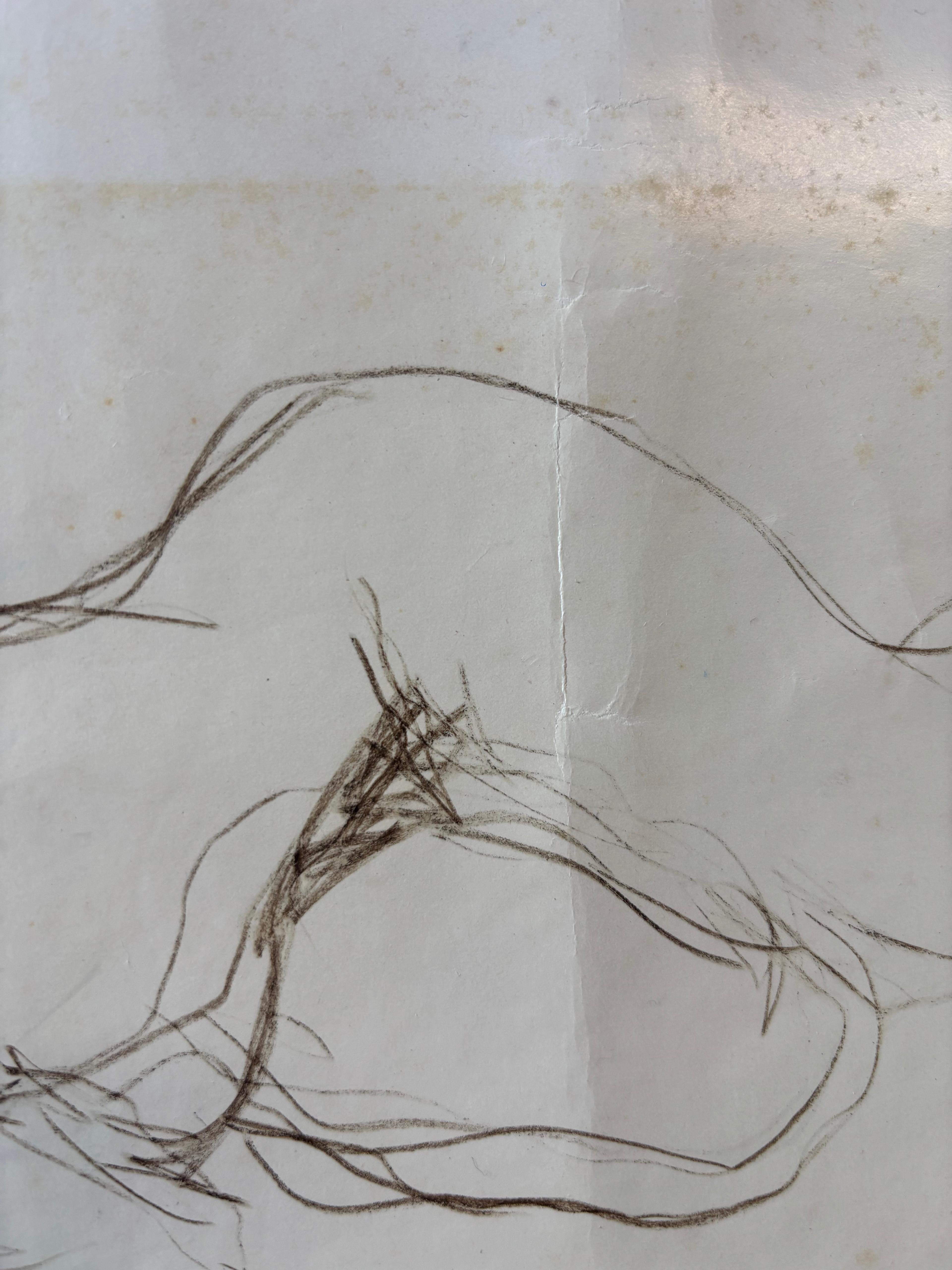 Nu Allongé II de Grégoire Mathias - Estudio de desnudo reclinado en venta 5
