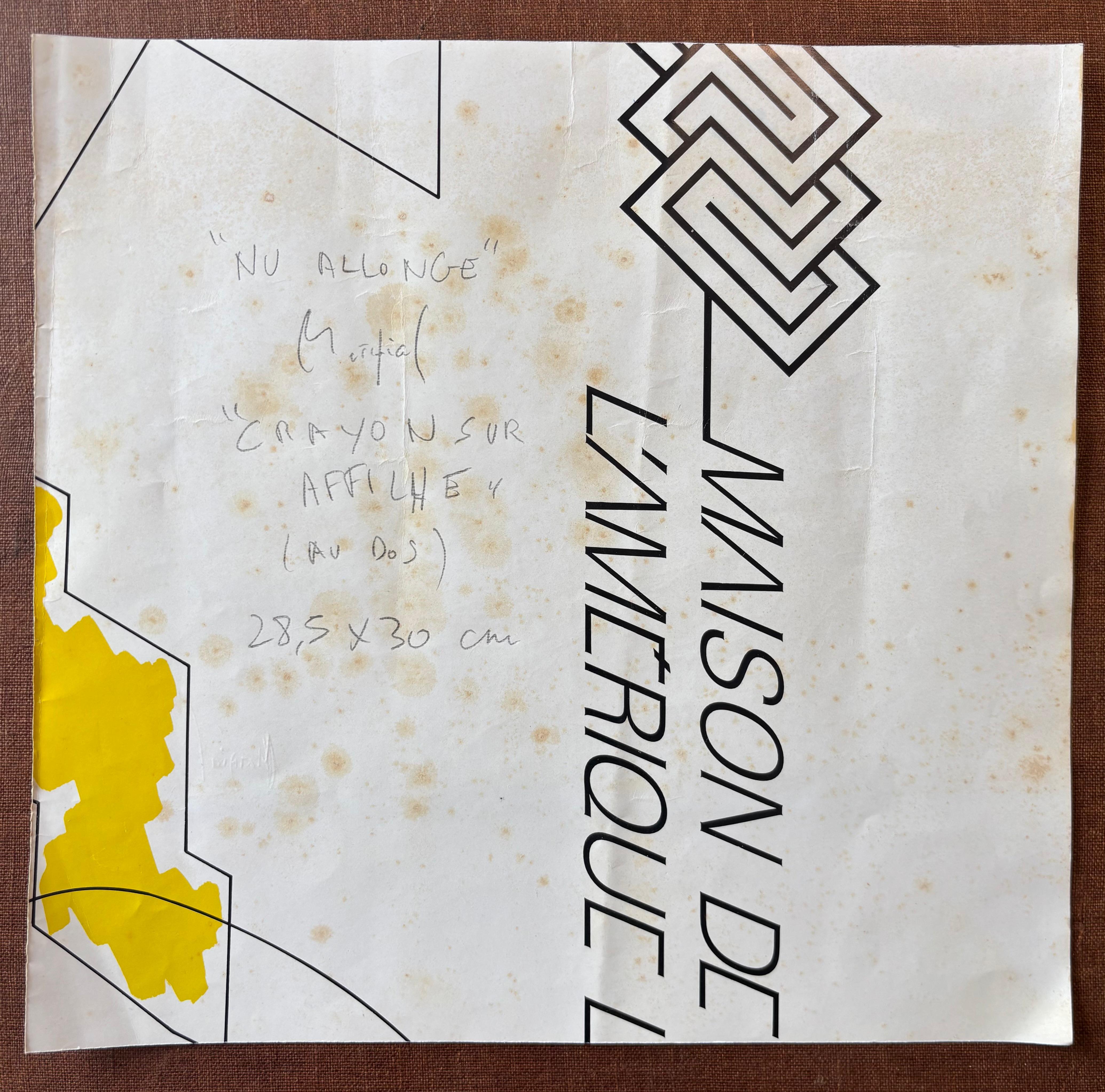 Nu Allongé II de Grégoire Mathias - Estudio de desnudo reclinado en venta 4