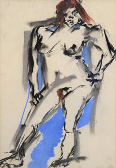 Dibujo de Michael Goldberg, Desnudo femenino