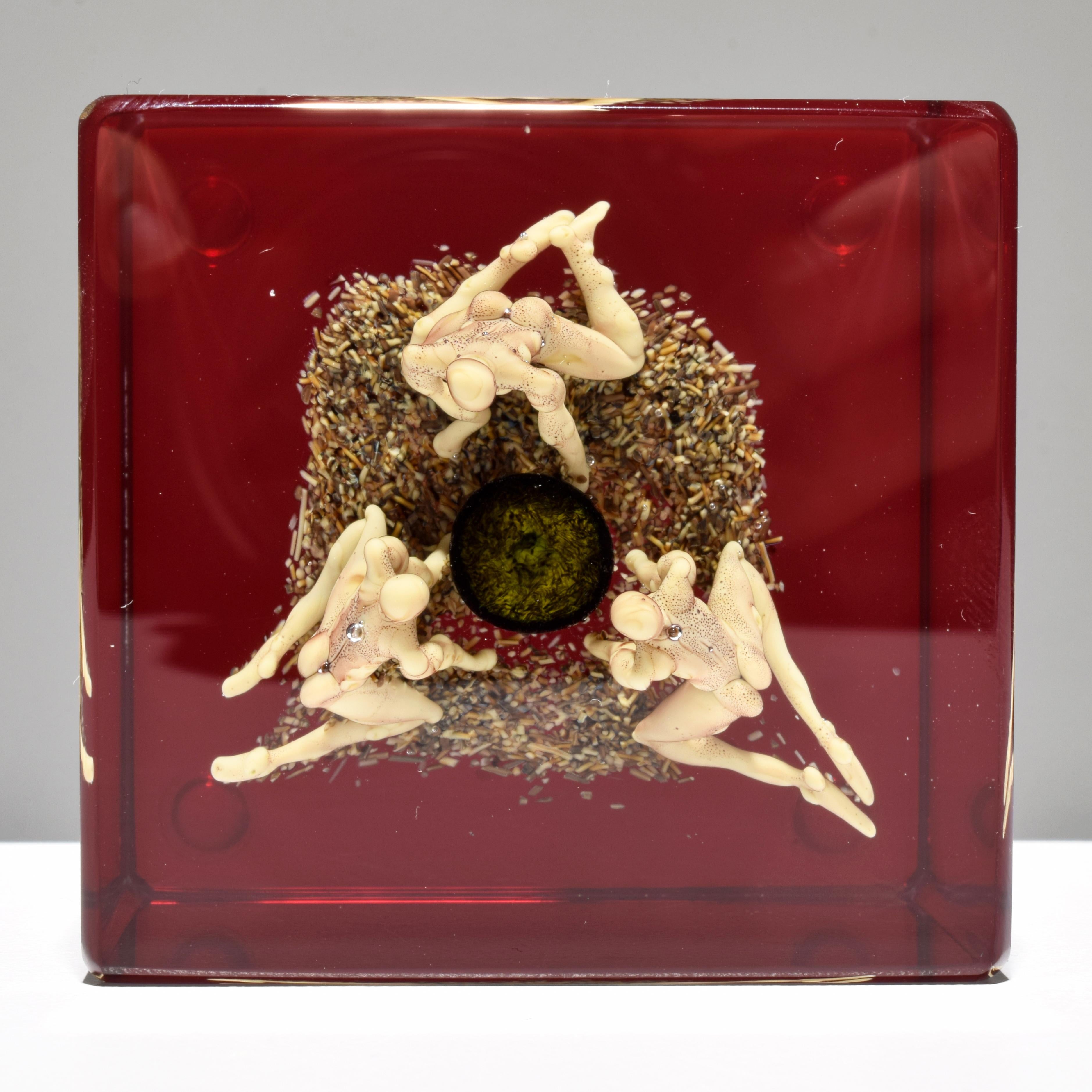 Paul J. Stankard Root People Paperweight 1
