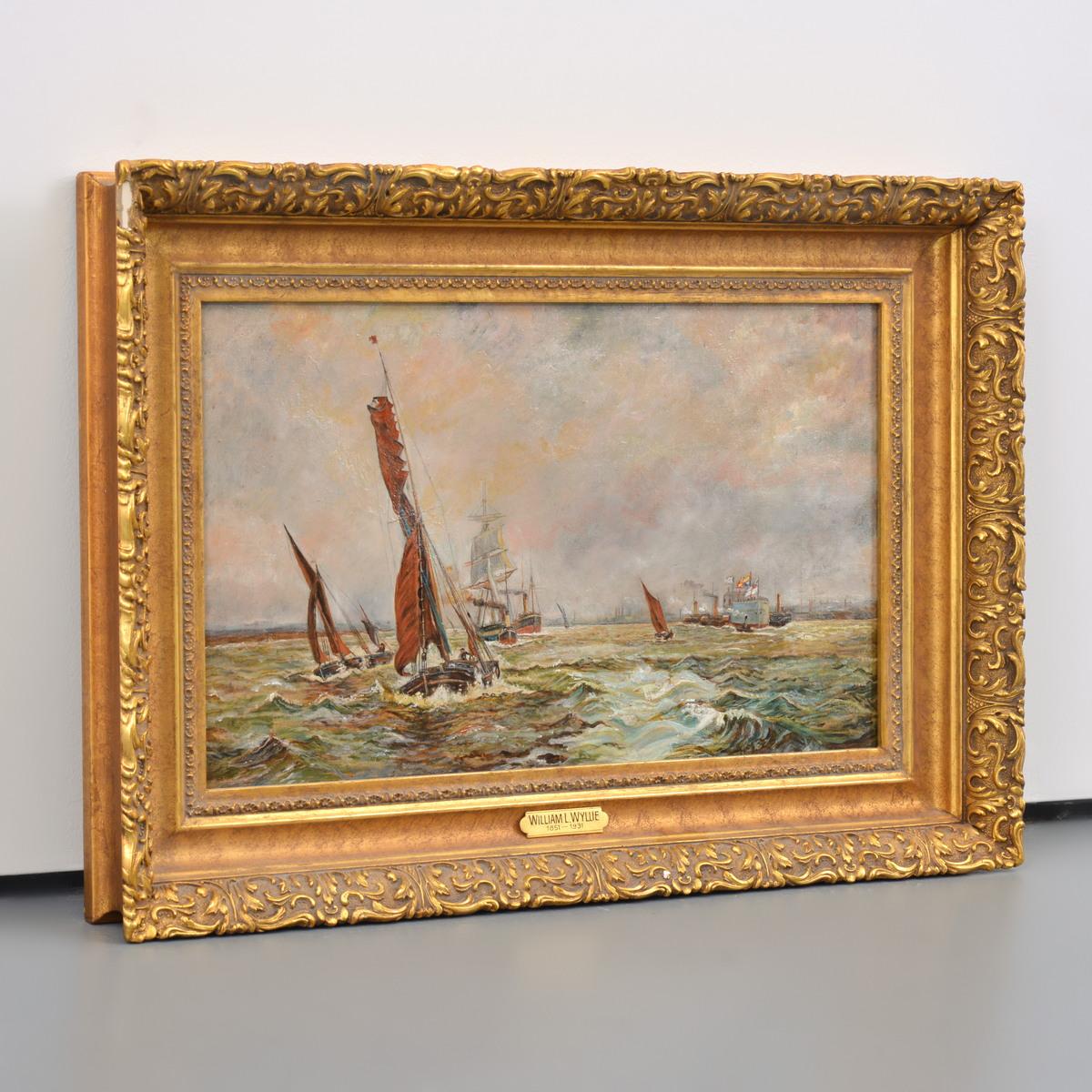 William Wyllie Maritime Painting - Art by William Lionel Wyllie, R.A., R.I., R.E.