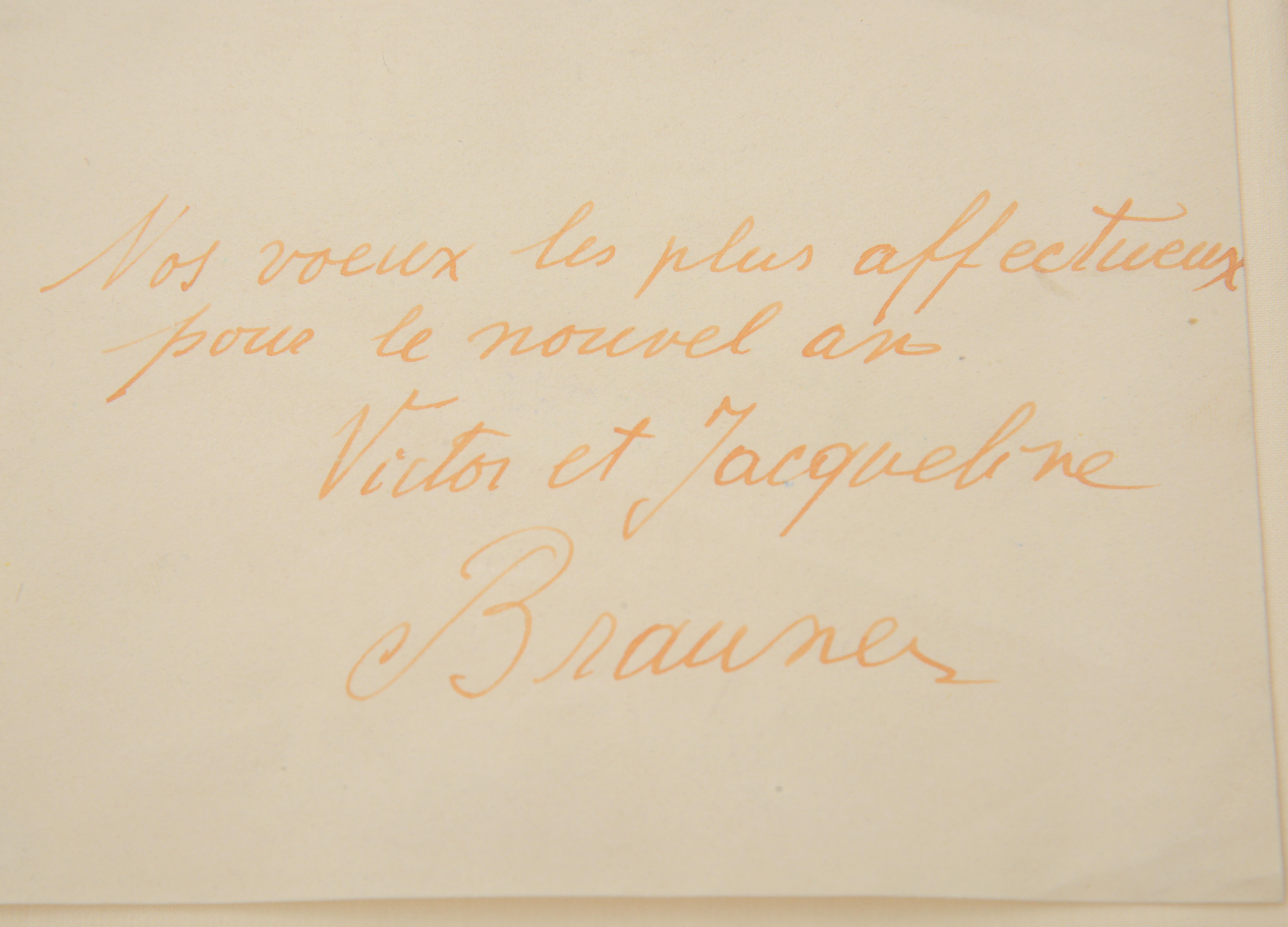 Disegno di Victor Brauner, biglietto di capodanno in vendita 4