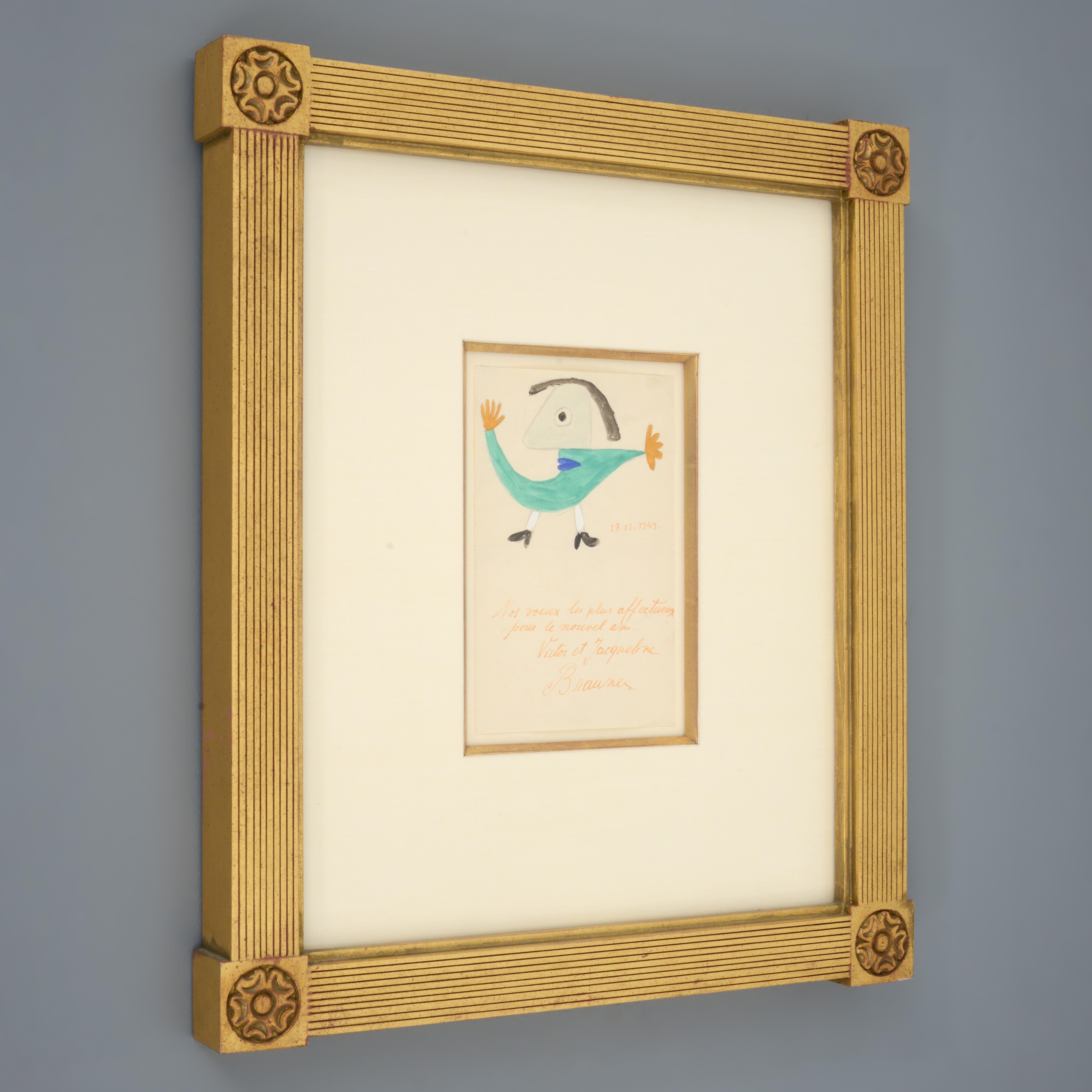 Disegno di Victor Brauner, biglietto di capodanno in vendita 6