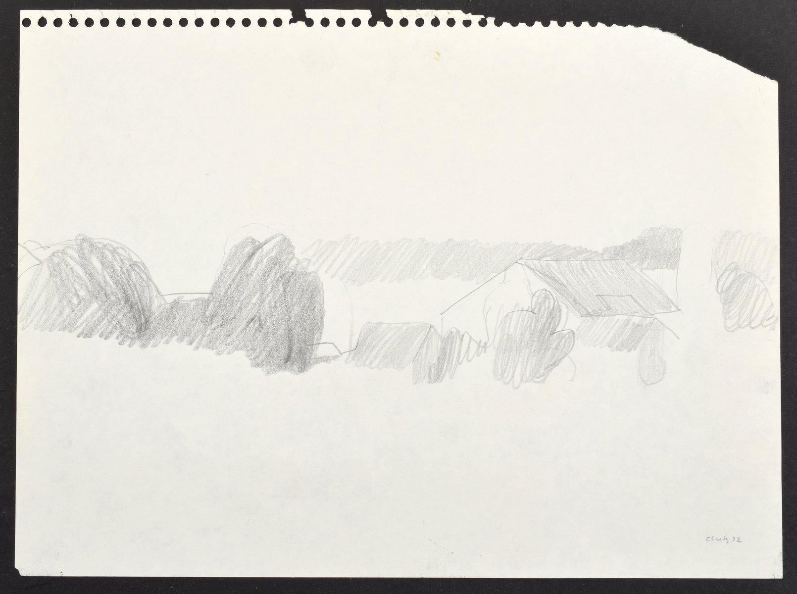 3 William Clutz Landscape Drawings For Sale 1