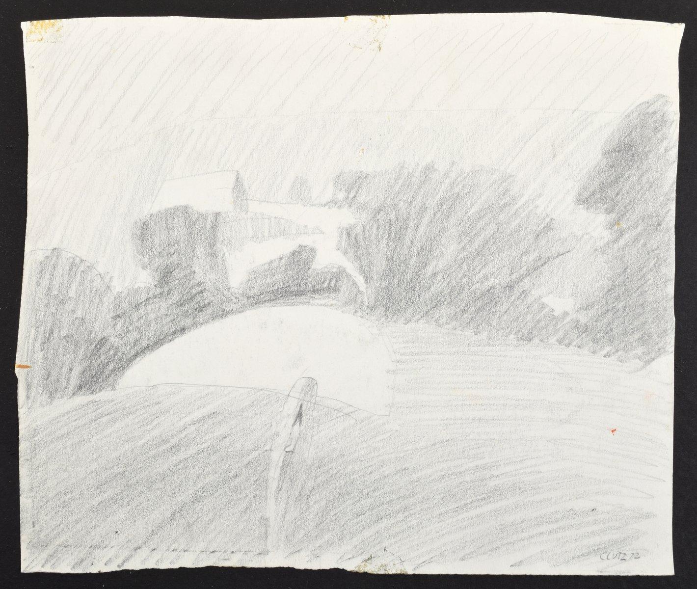 3 William Clutz Landscape Drawings For Sale 4