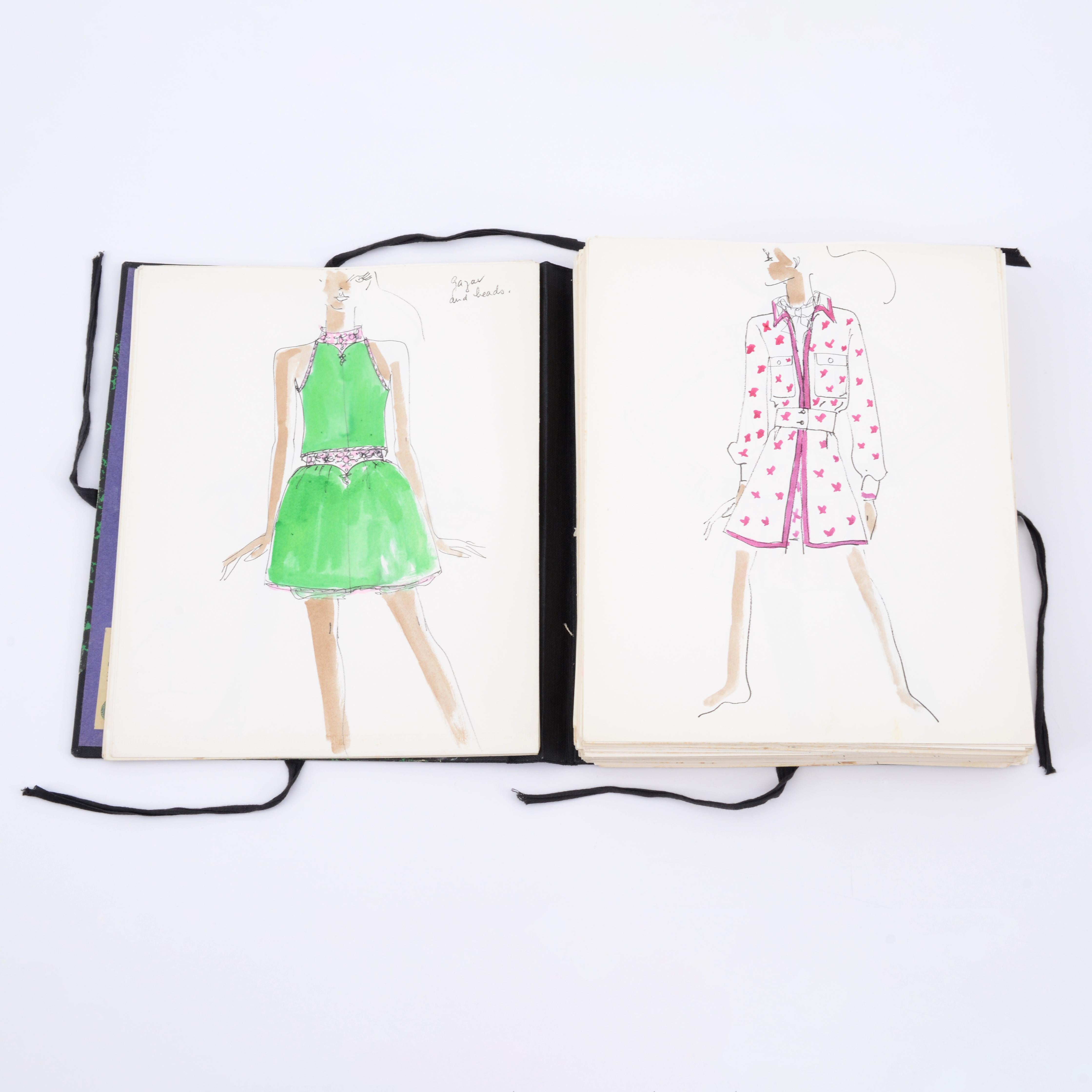 Portafoglio della moda di Karl Lagerfeld / Disegni per Tiziani, 161 disegni in vendita 5