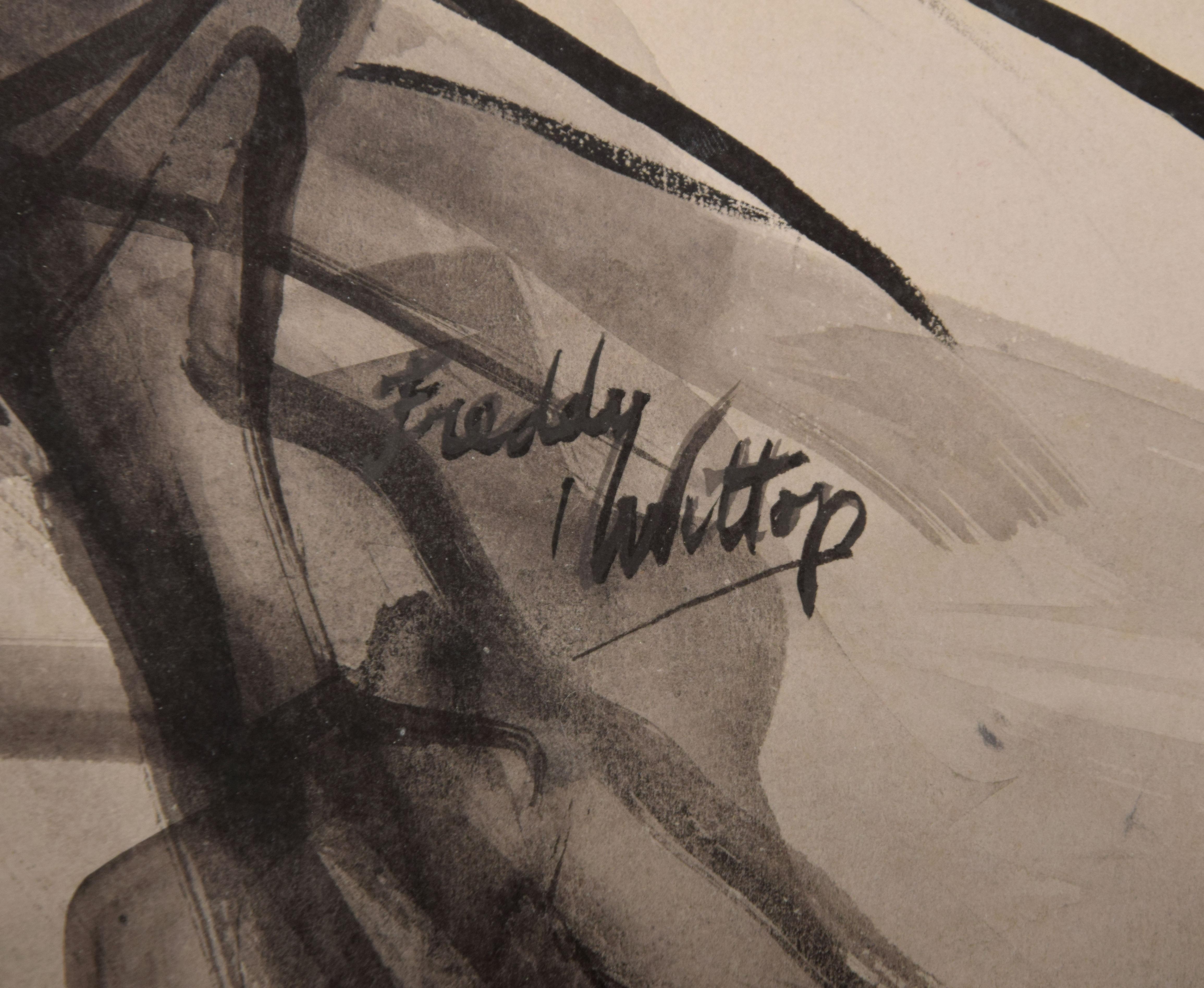 Freddy Wittop Disegno di balletto, tecnica mista in vendita 2