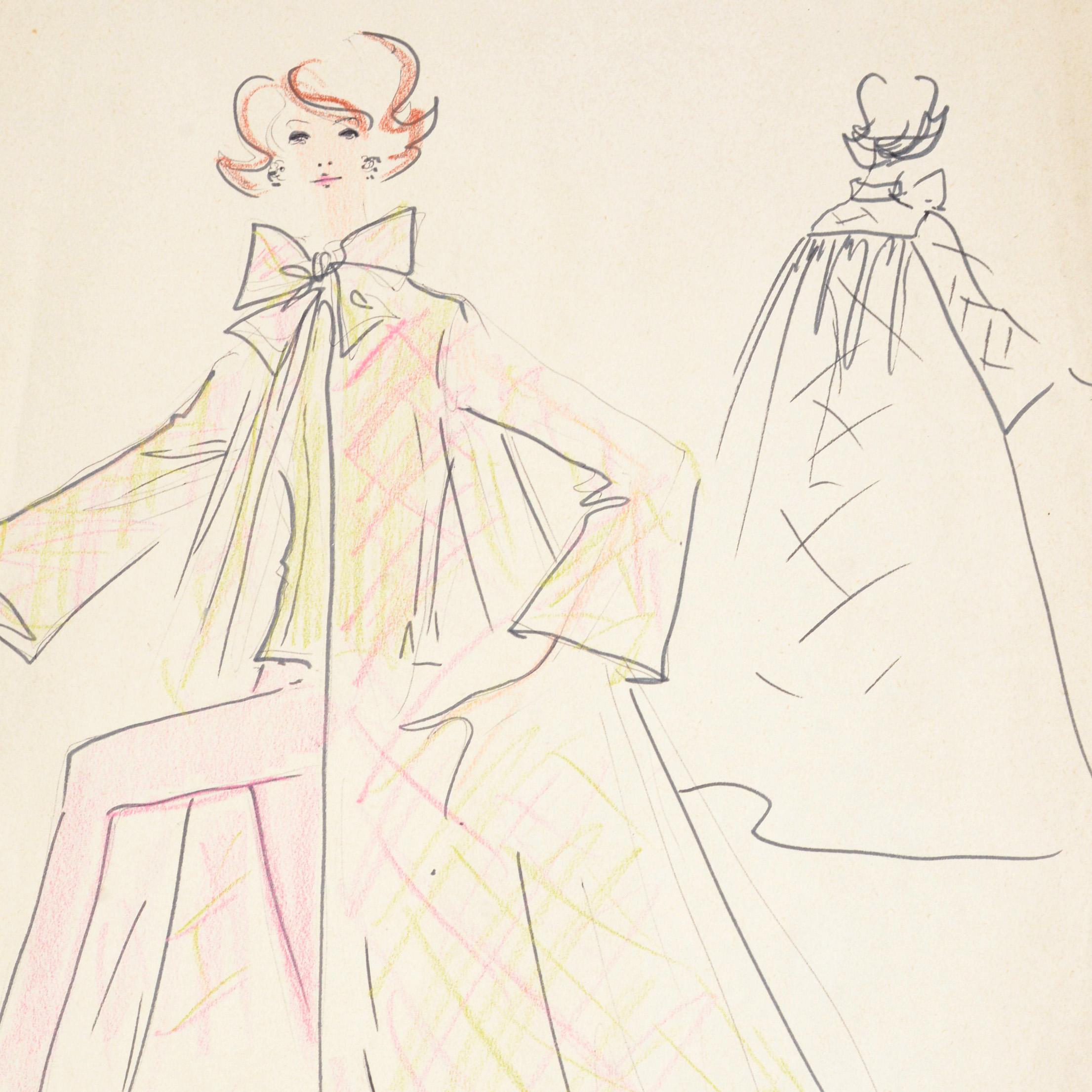 Disegno di moda di Karl Lagerfeld