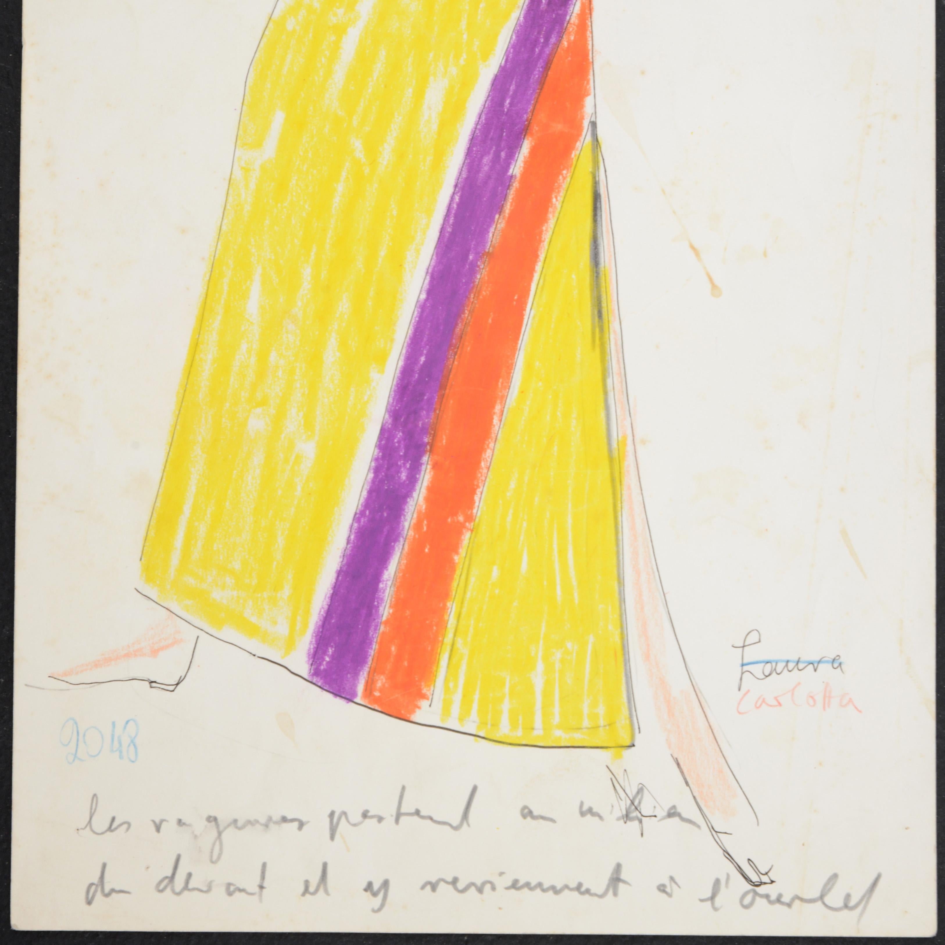 Disegno di moda di Karl Lagerfeld in vendita 3