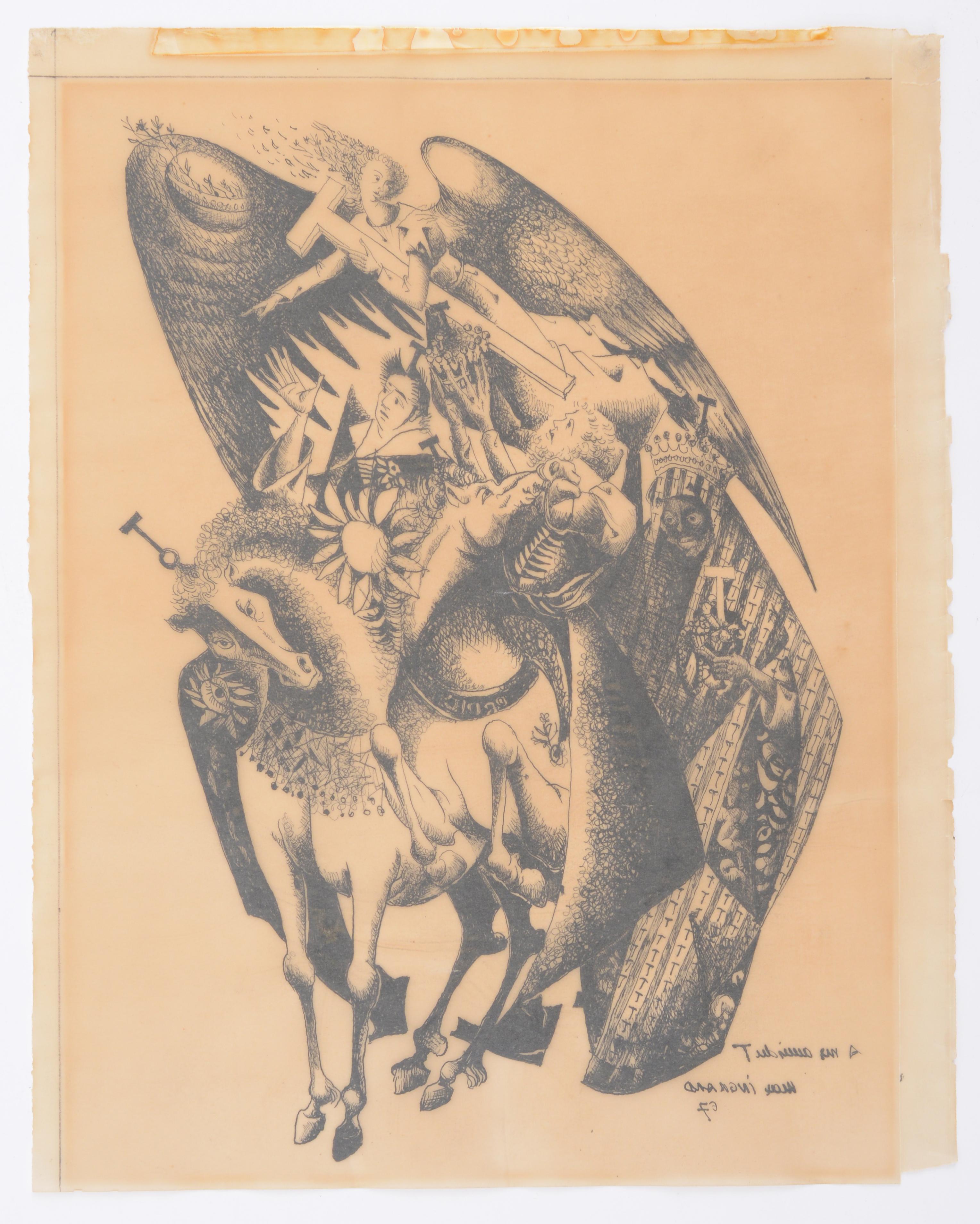 Max Ingrand Drawing - Surrealist Art by max ingrand