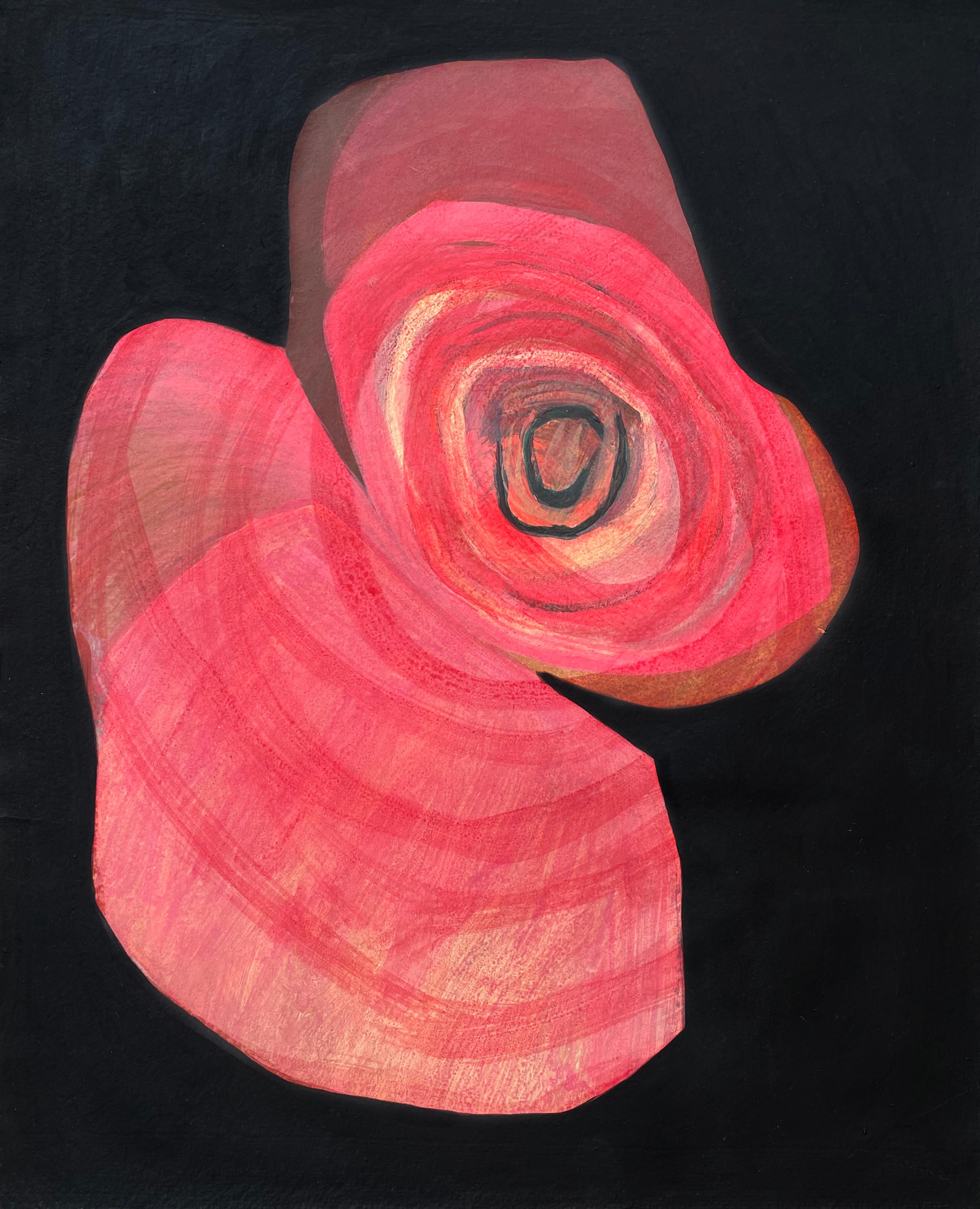 Jolanta Johnsson Still-Life - Rose in Black Background