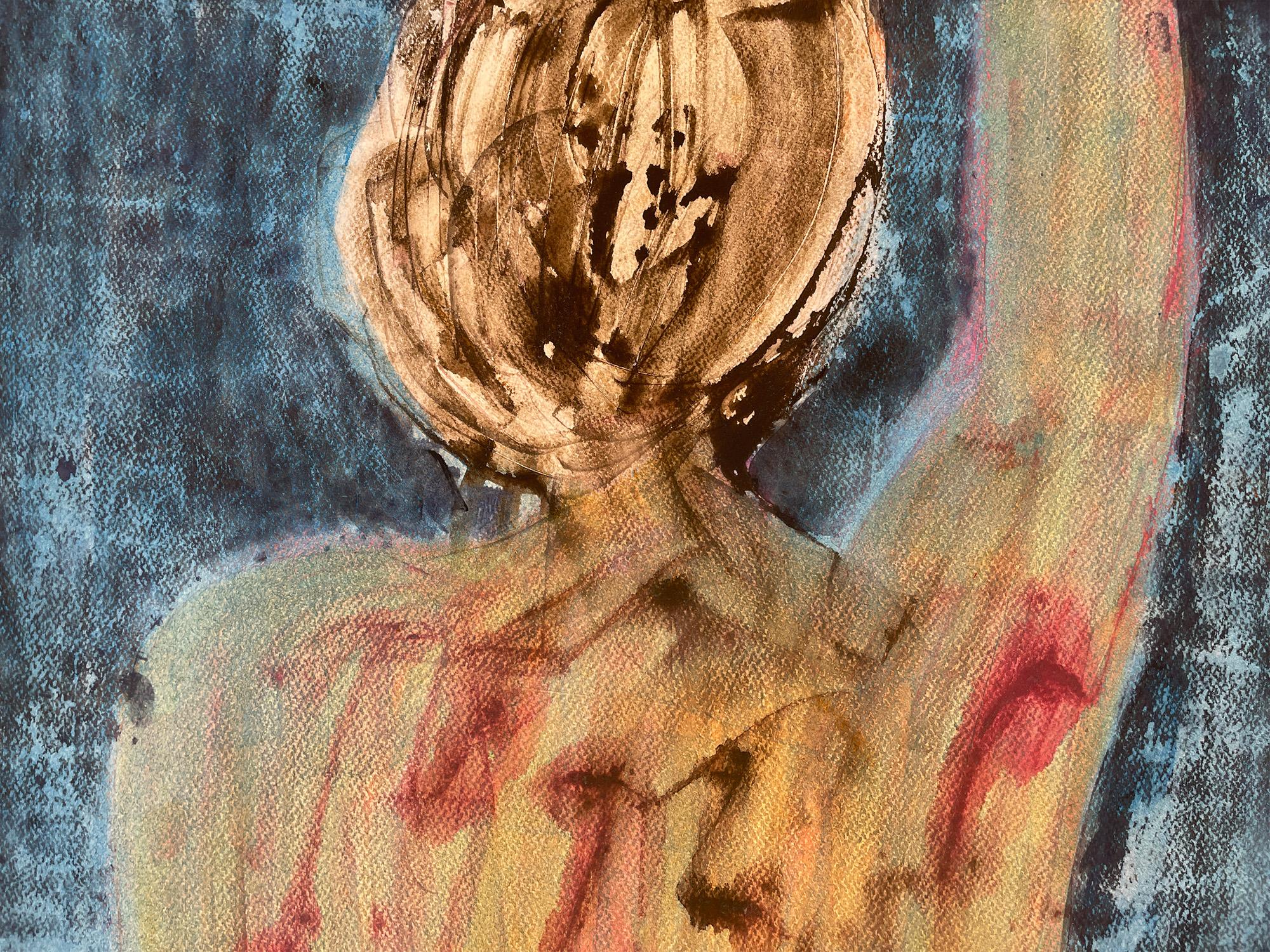 Nackte Frau im Bad (Expressionismus), Art, von Jolanta Johnsson