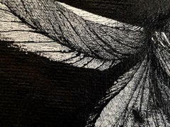 White and Black Flower