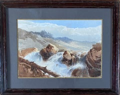 Der Wildbach in den Alpen