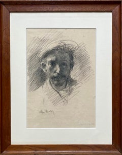 Self-portrait in pencil