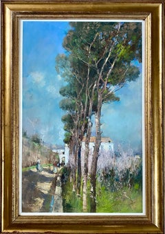 Une rue de Naples, grand pastel
