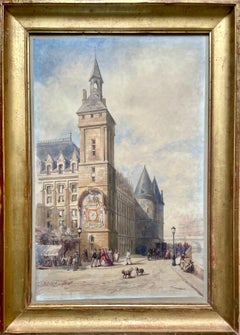 View of Pairs, The Clock Tower und The Conciergerie