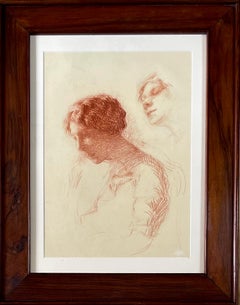Study of young woman in profile