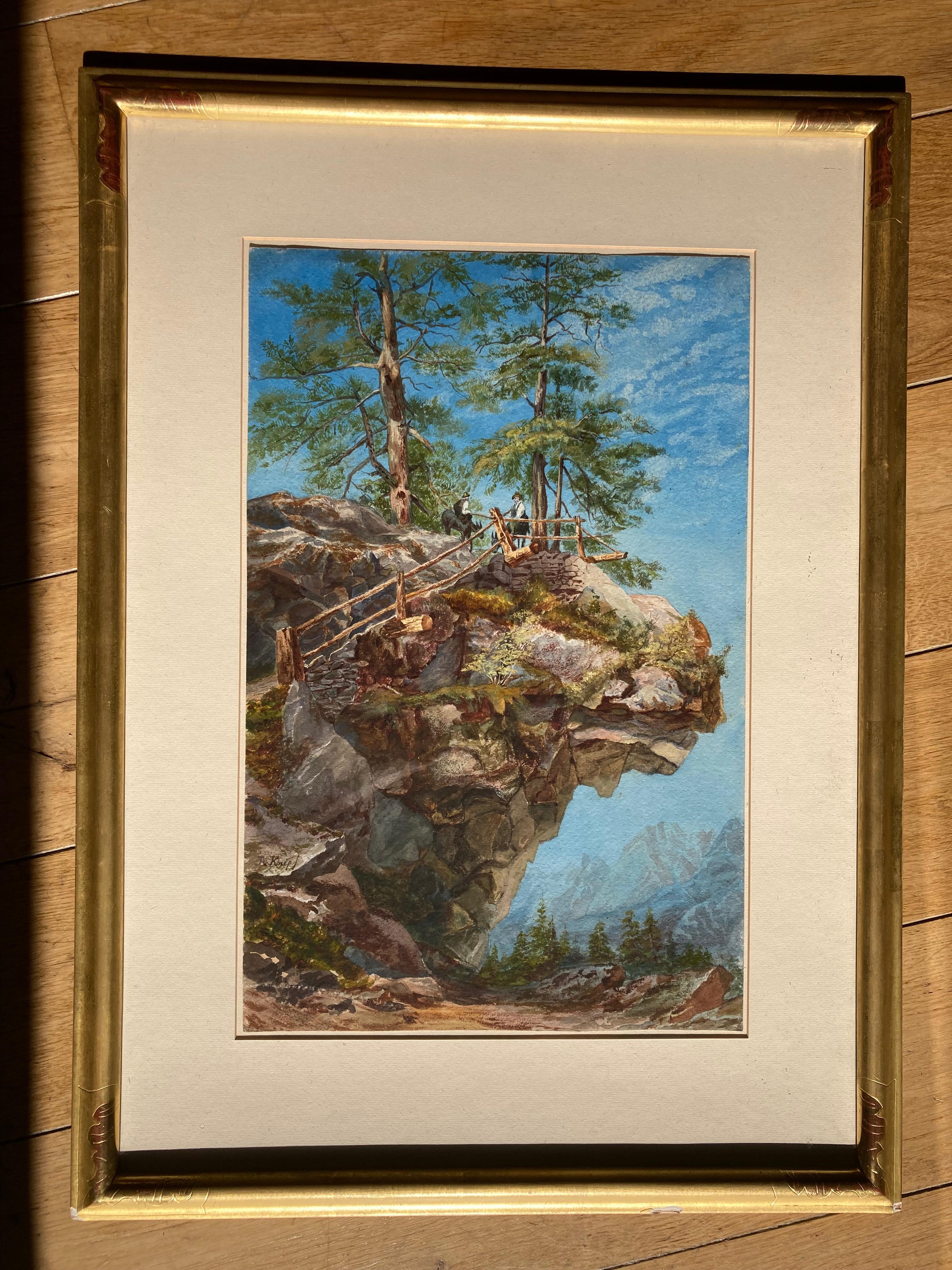 Josephus Augustus Knip (1777-1847), Picturesque Landscape Of The Alps  - Art by Josephus Augustus KNIP