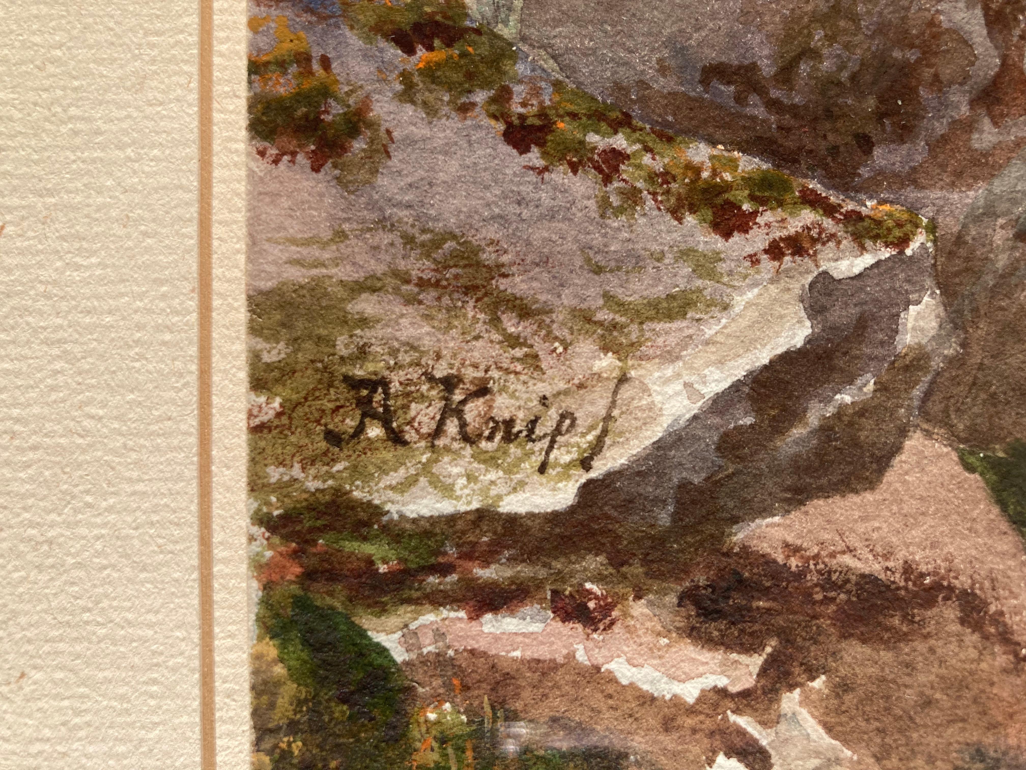 Josephus Augustus Knip (1777-1847), Picturesque Landscape Of The Alps  - Old Masters Art by Josephus Augustus KNIP