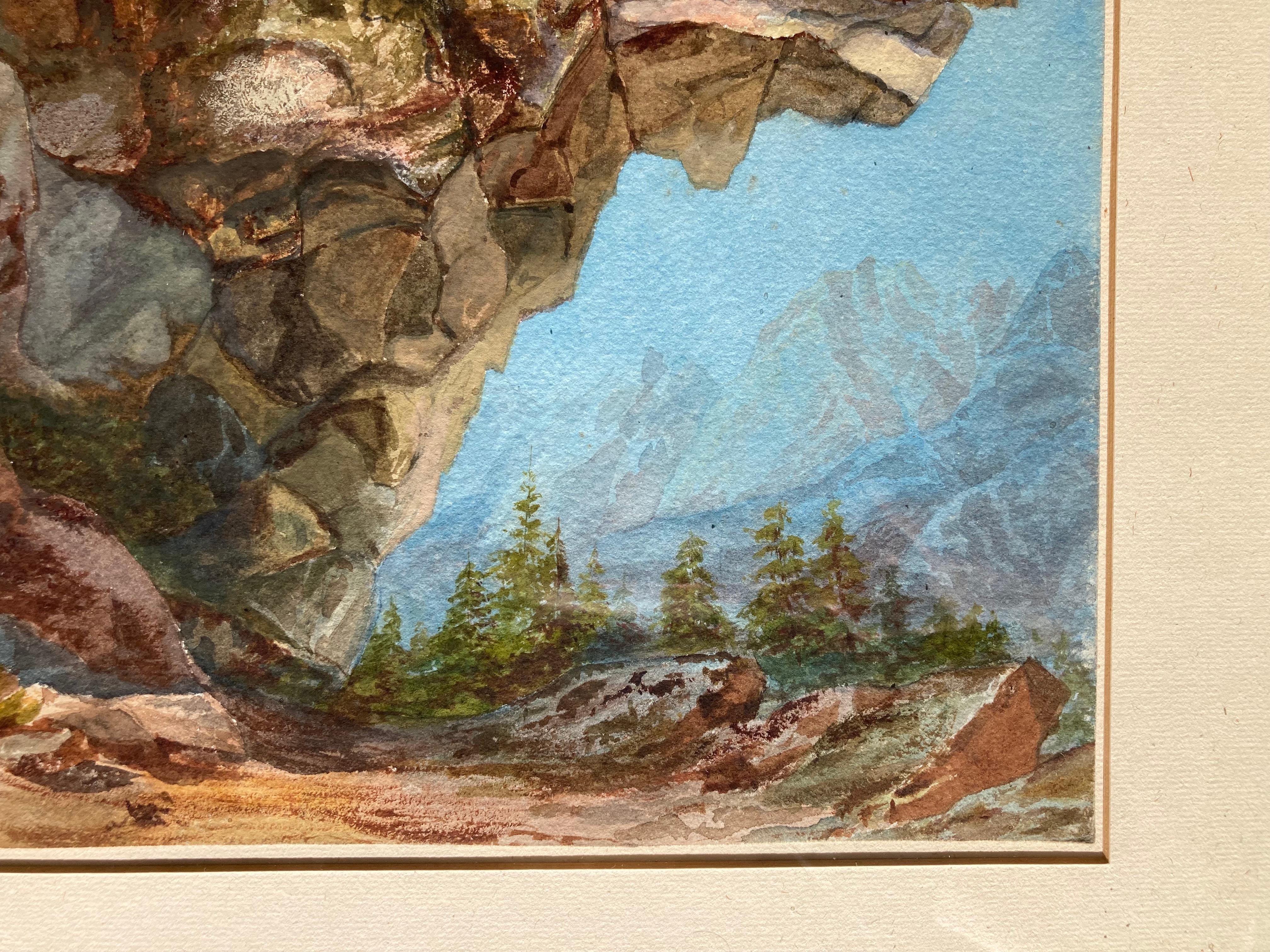 Josephus Augustus Knip (1777-1847), Picturesque Landscape Of The Alps  For Sale 1