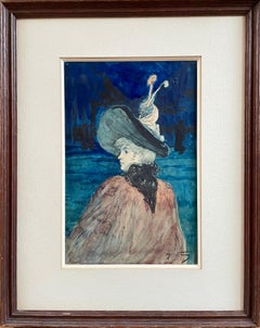 Elegante junge, elegante Dame mit Hut, Nocturne