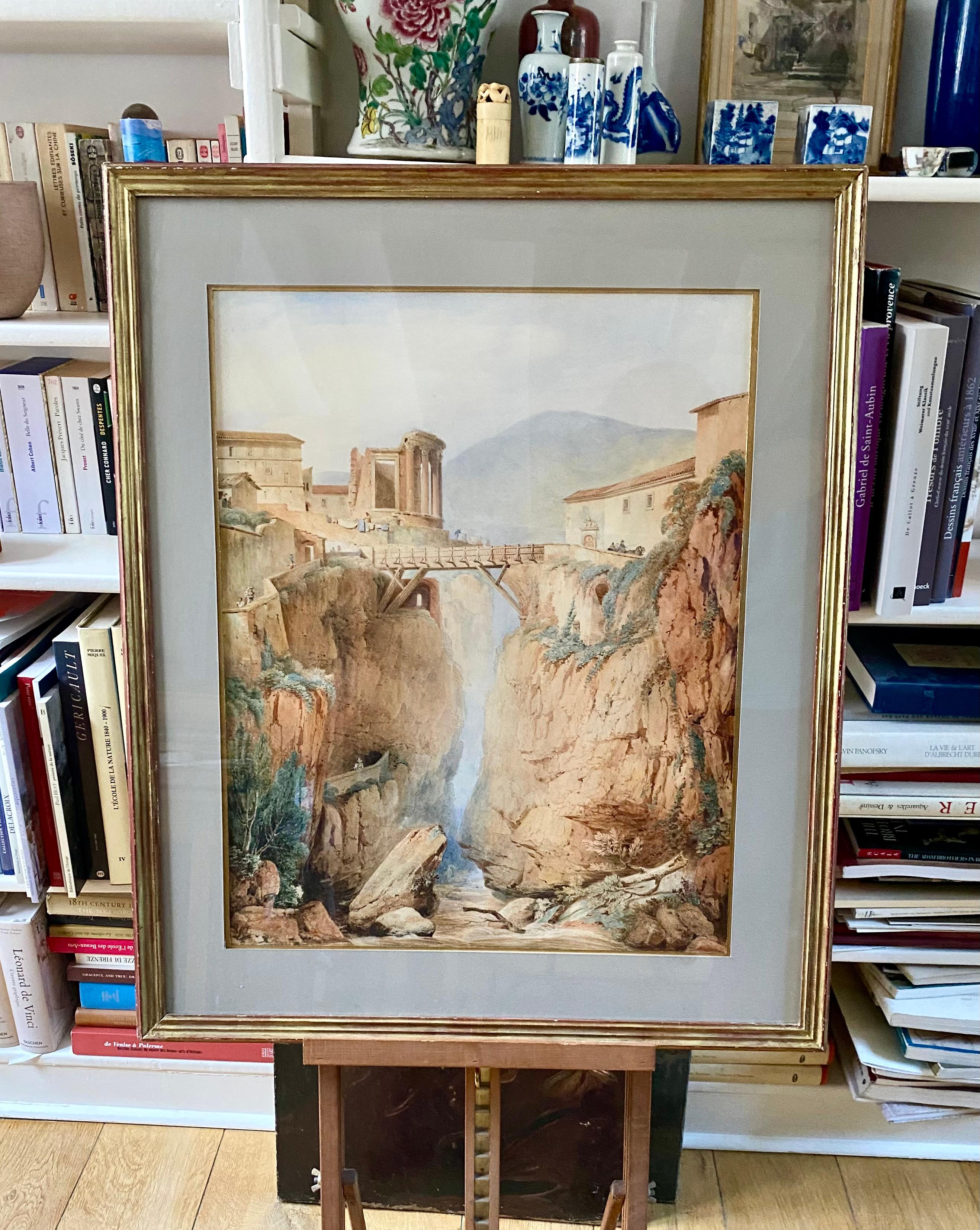 Il Tempio di Vesta a Tivoli, vicino a Roma - Art Scuola francese di Jean-François Joseph Lecointe
