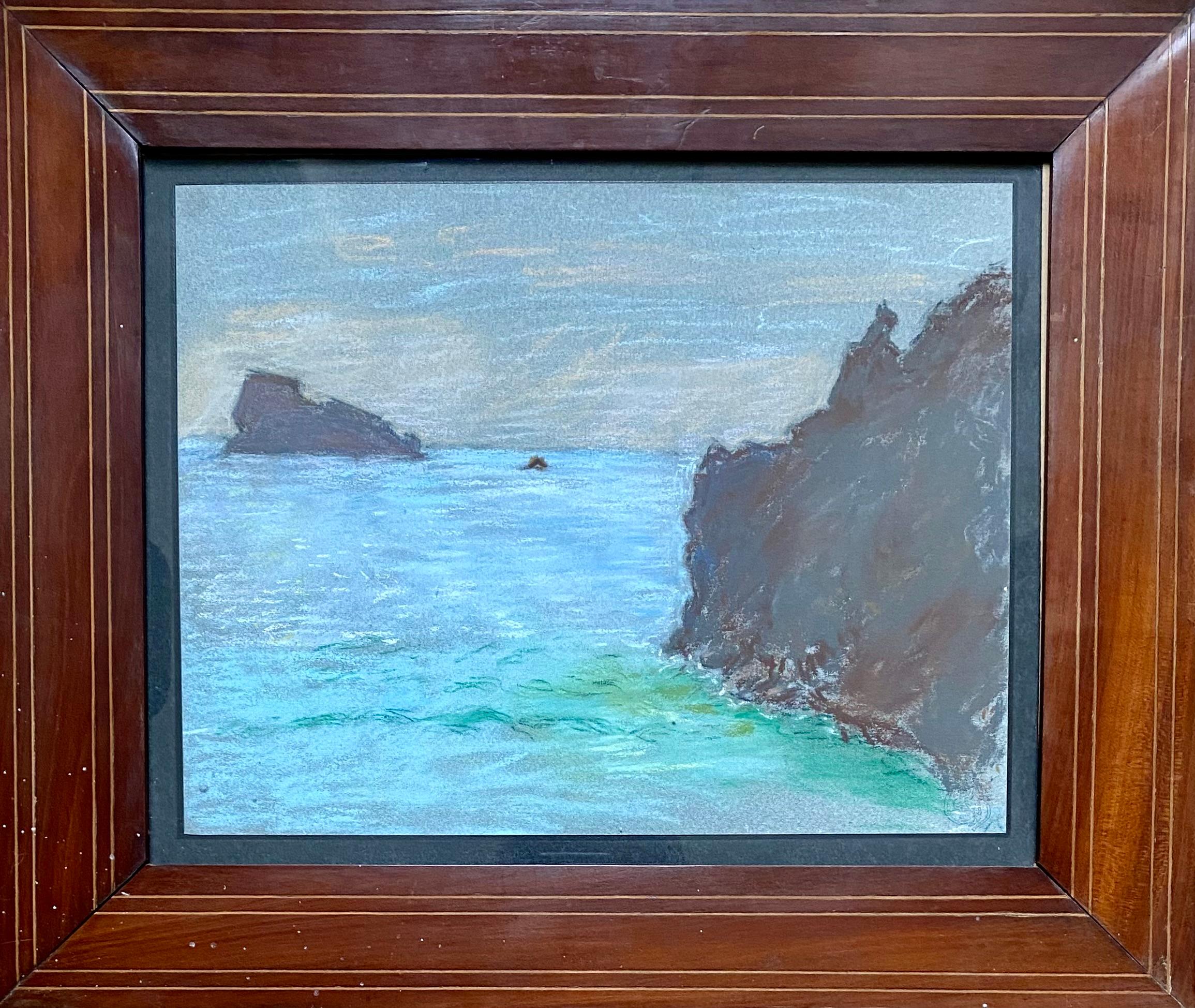 Rochers à Belle-île, Bretagne - Art de Claude Emile Schuffenecker