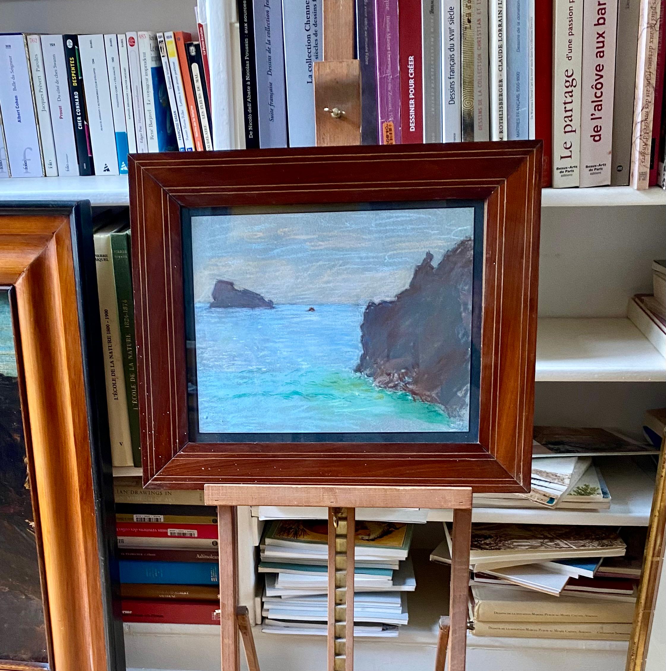 Rochers à Belle-île, Bretagne - École française Art par Claude Emile Schuffenecker