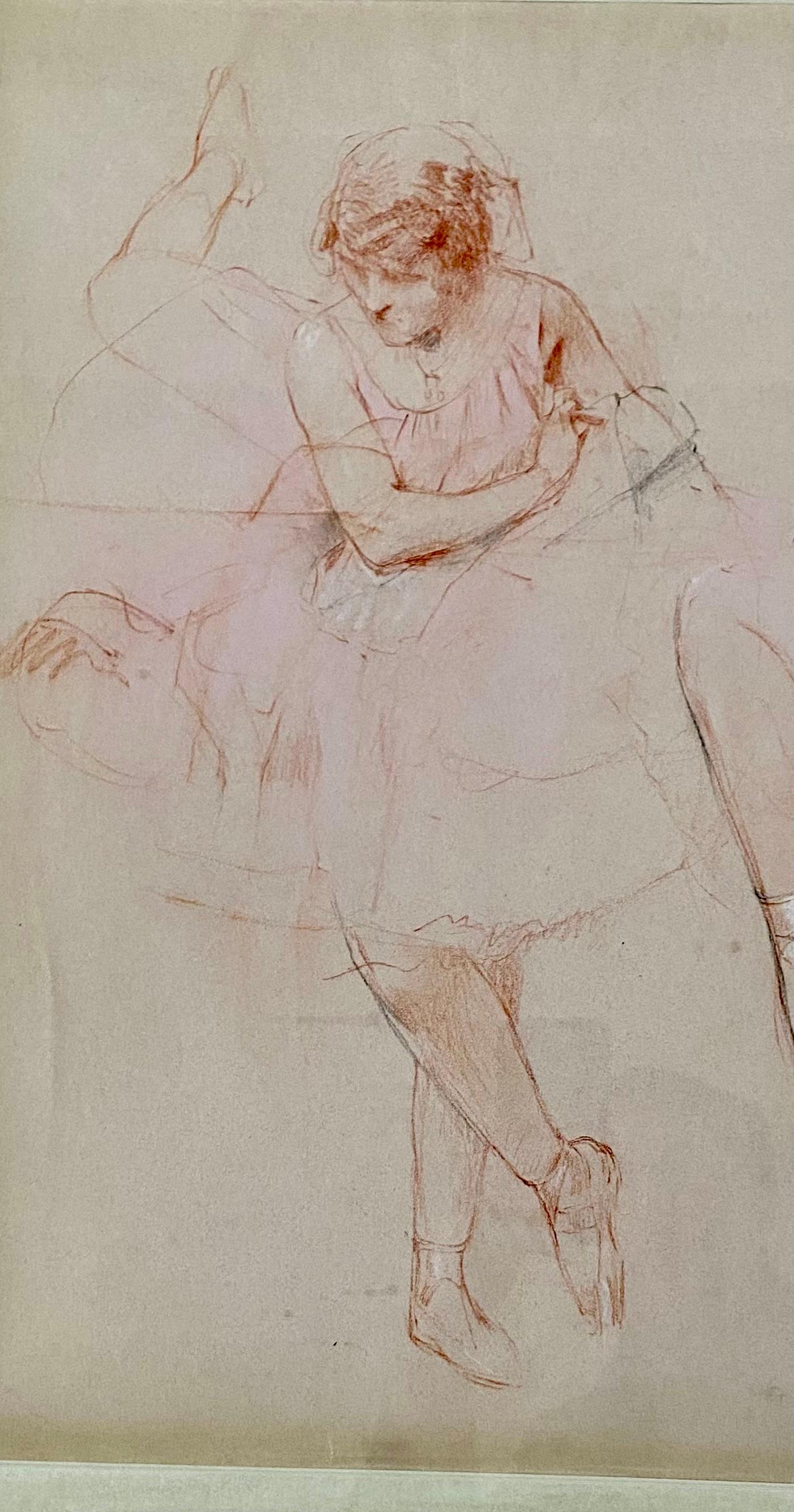 Grand dessin, étude des danseurs en vente 1