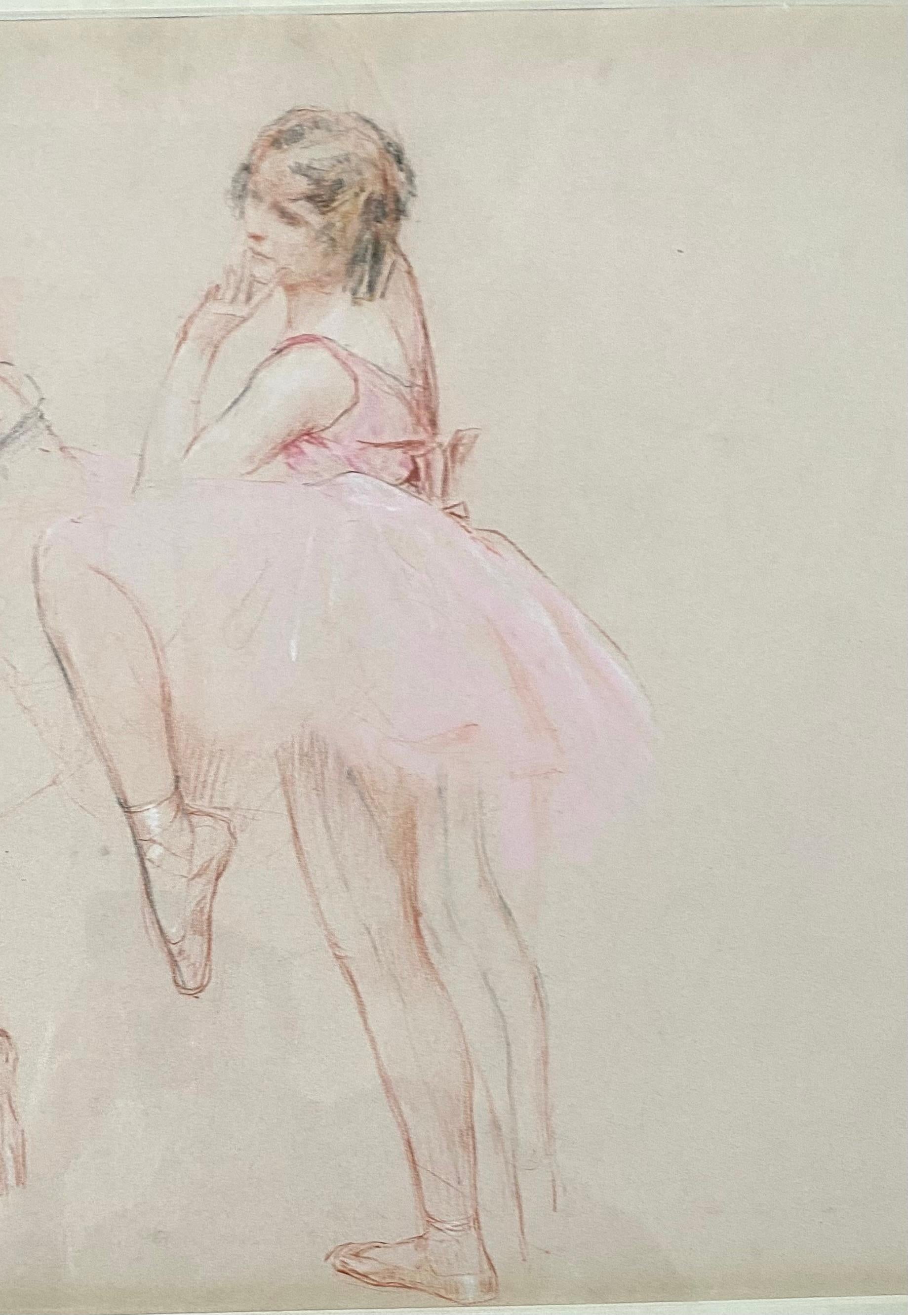 Grand dessin, étude des danseurs en vente 2