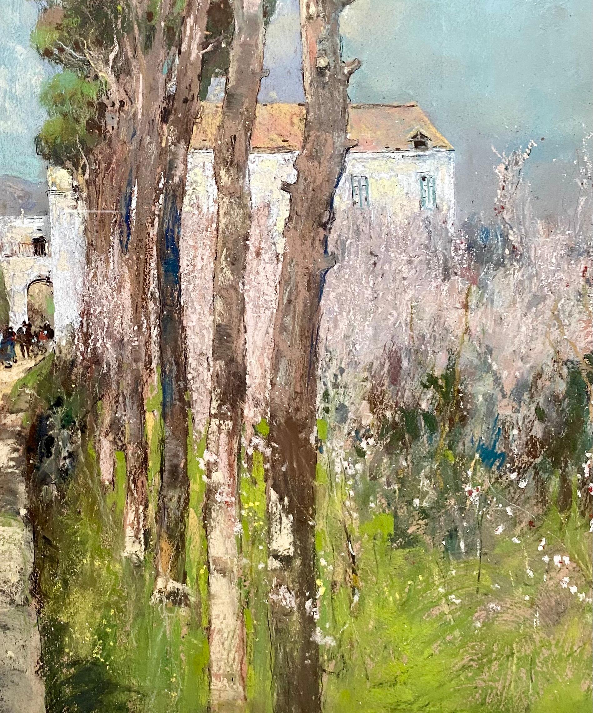 Giuseppe CASCIARO
Ortelle 1861 - Neapel 1941

Eine Straße in Neapel
Pastell auf festem Papier
1906
Signiert und datiert unten links
Studio-Stempel auf der Rückseite
67 x 43 cm Blatt
84 x 60 cm Rahmen
Rahmen mit umgekehrtem Profil, 20.