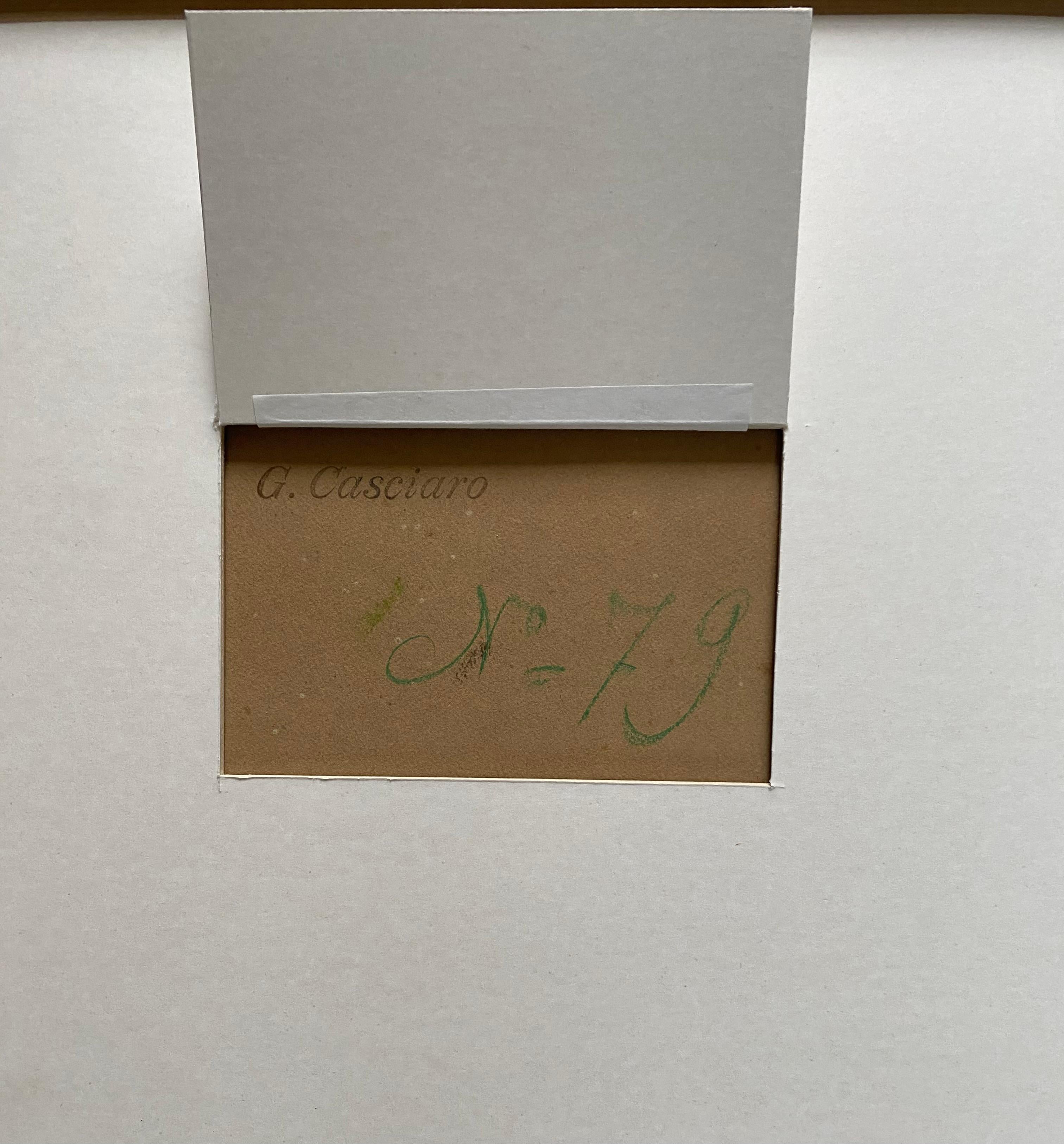 Eine Straße in Neapel, große Pastellfarbe im Angebot 3