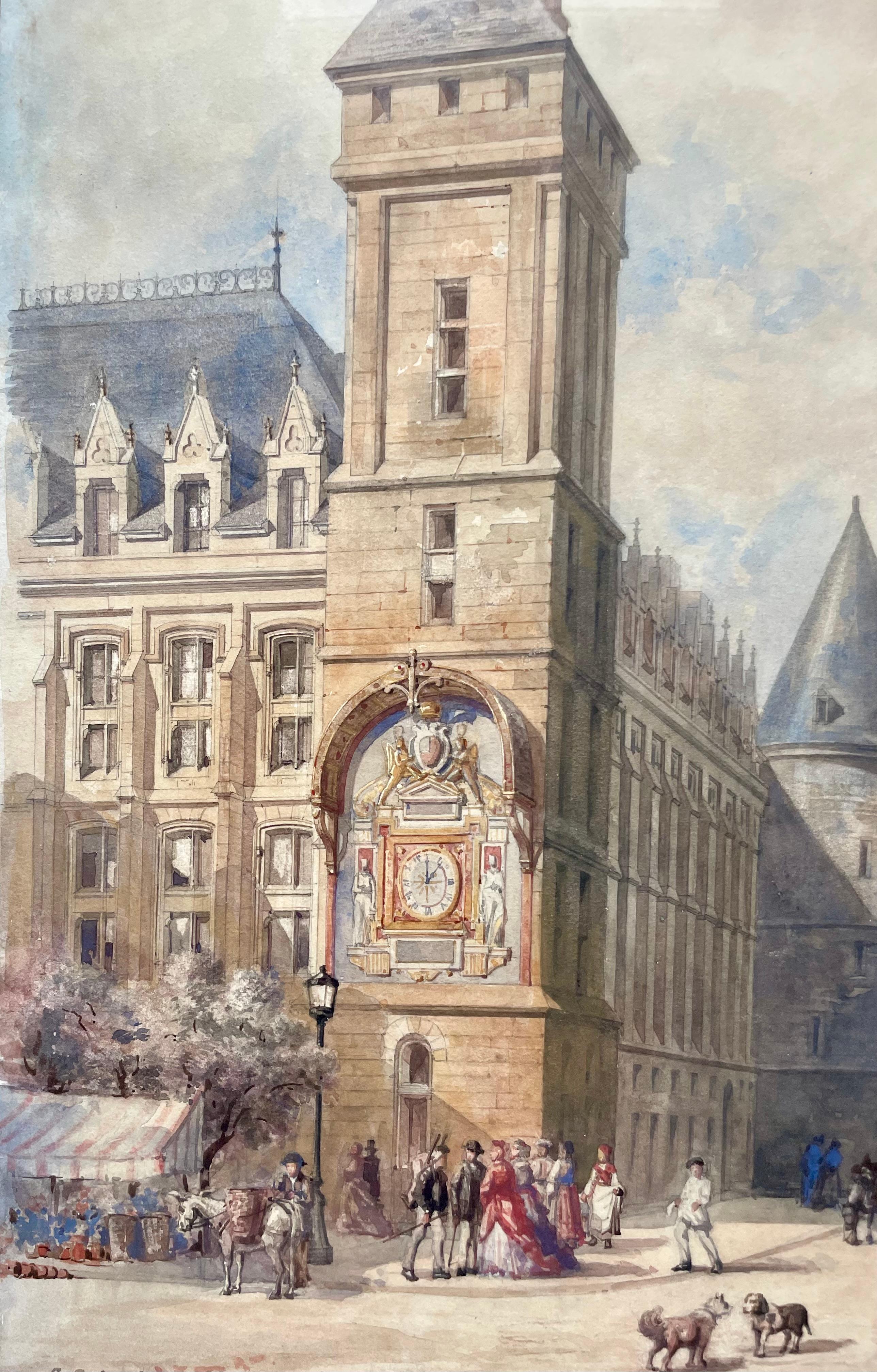 View of Pairs, The Clock Tower And The Conciergerie For Sale 1