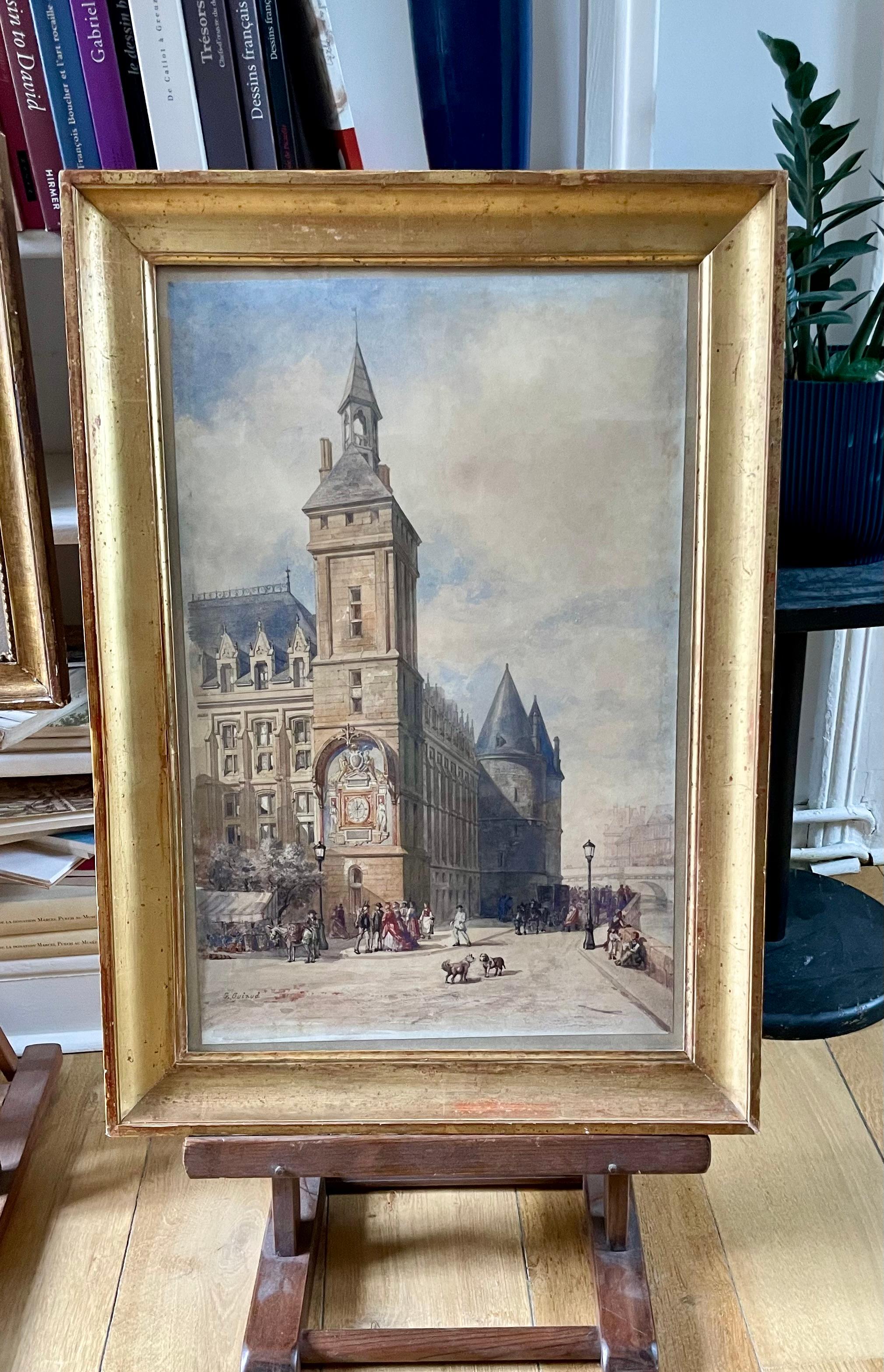 View of Pairs, The Clock Tower And The Conciergerie For Sale 4