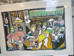 Blue Chicago_America Martin_Oil Pastel/Acrylic/Ink/Cotton Paper_Figurative