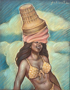 Gelato!, Danny Galieote, Disegno di studio, Figura femminile, Pop americano