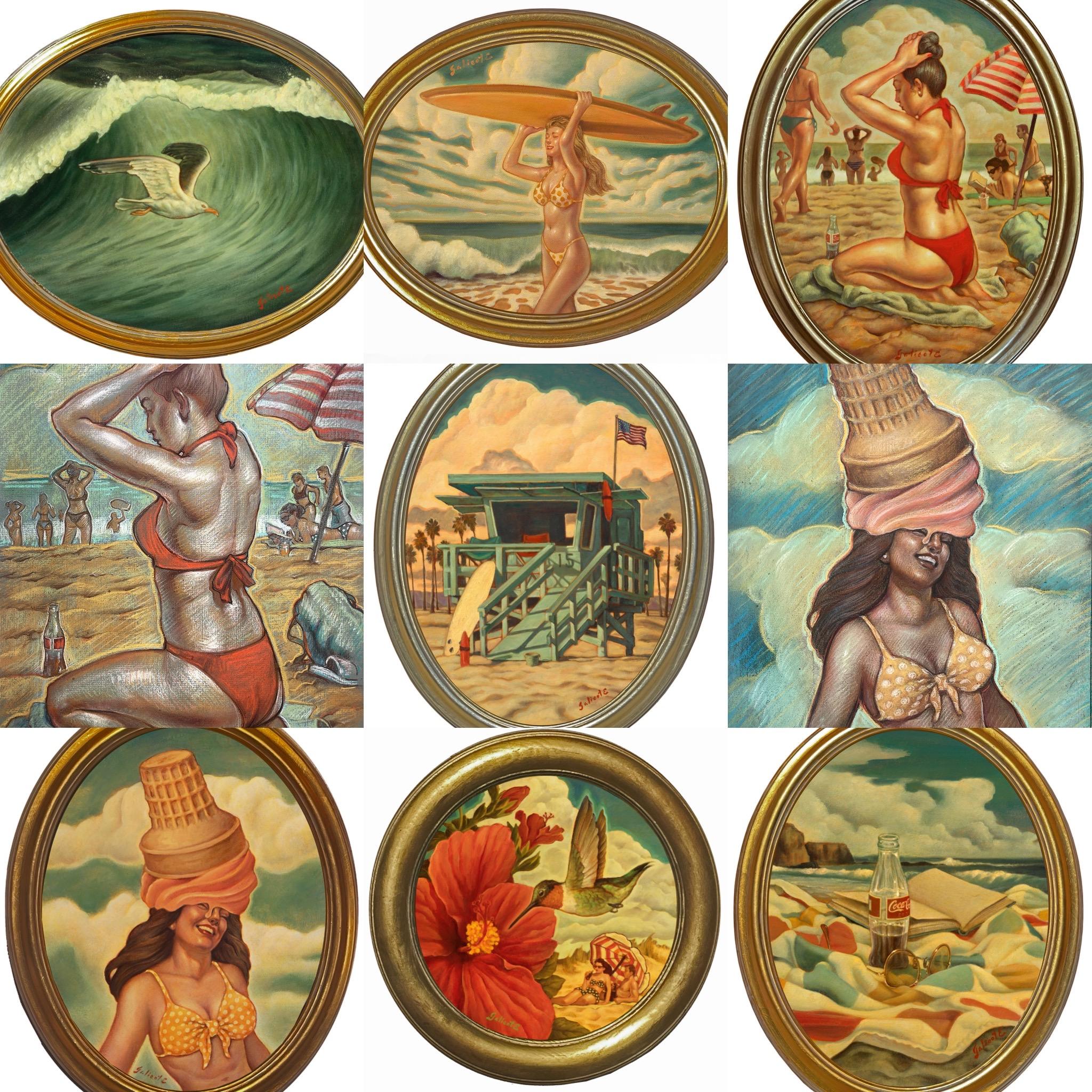 Ice Cream !, Danny Galieote, Dessin d'étude, Figure féminine, Americana Pop en vente 2