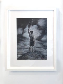 Riptide Study, Danny Galieote, Conte e Gouache, Figurativo, Americana Pop