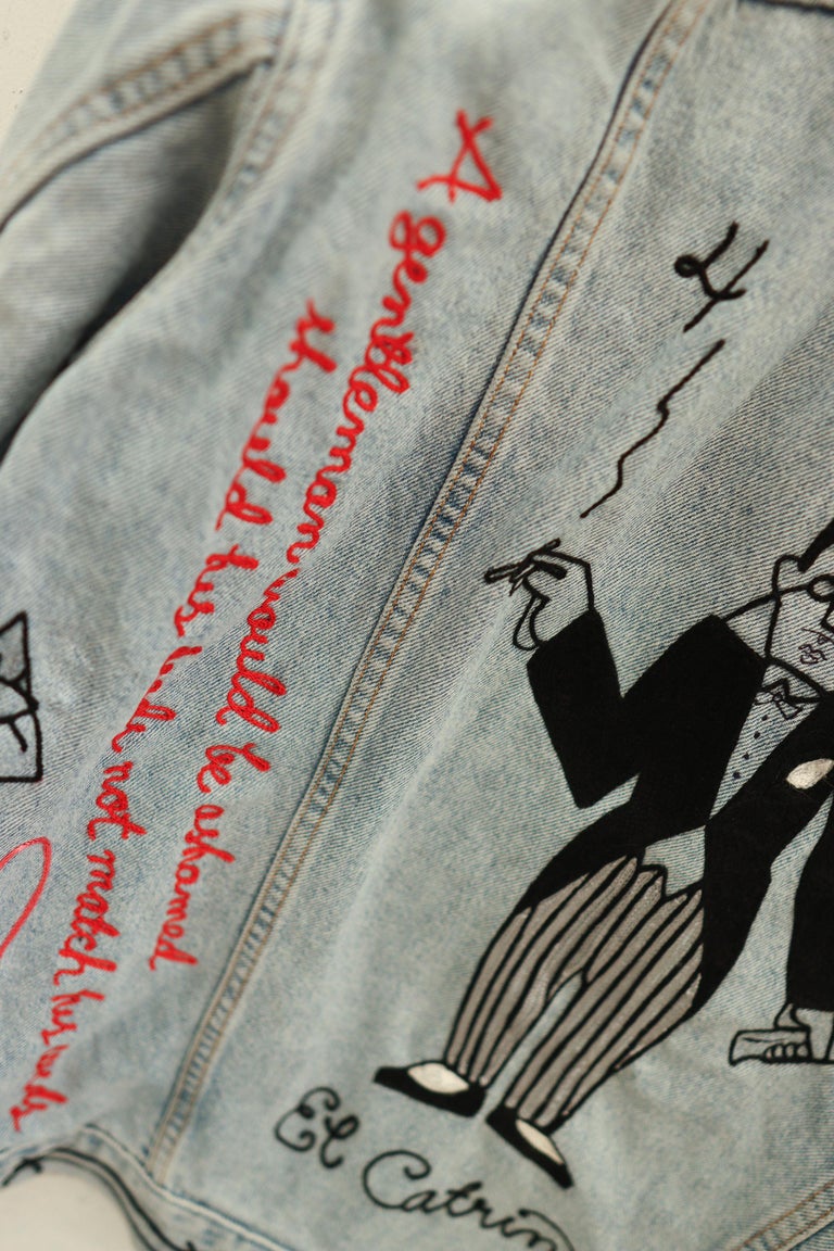 The Gentleman_Jada+Jon_Reworked Vintage Levi's Denim Jacket (Unique)_Unisex L For Sale 1
