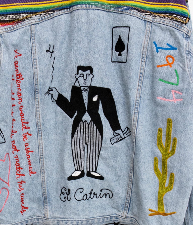 The Gentleman_Jada+Jon_Reworked Vintage Levi's Denim Jacket (Unique)_Unisex L For Sale 2