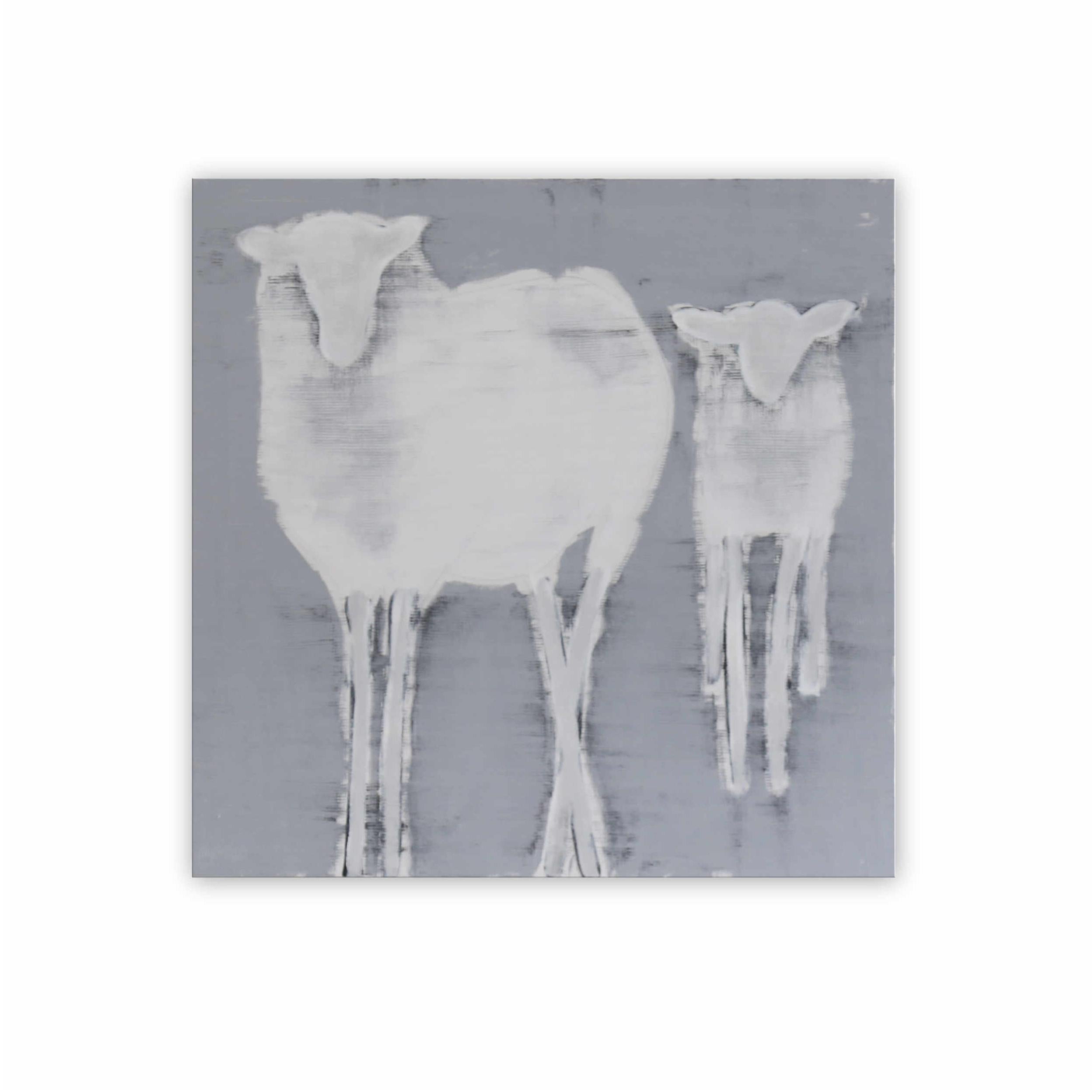 Julie Sneed Animal Painting - SHEEP II