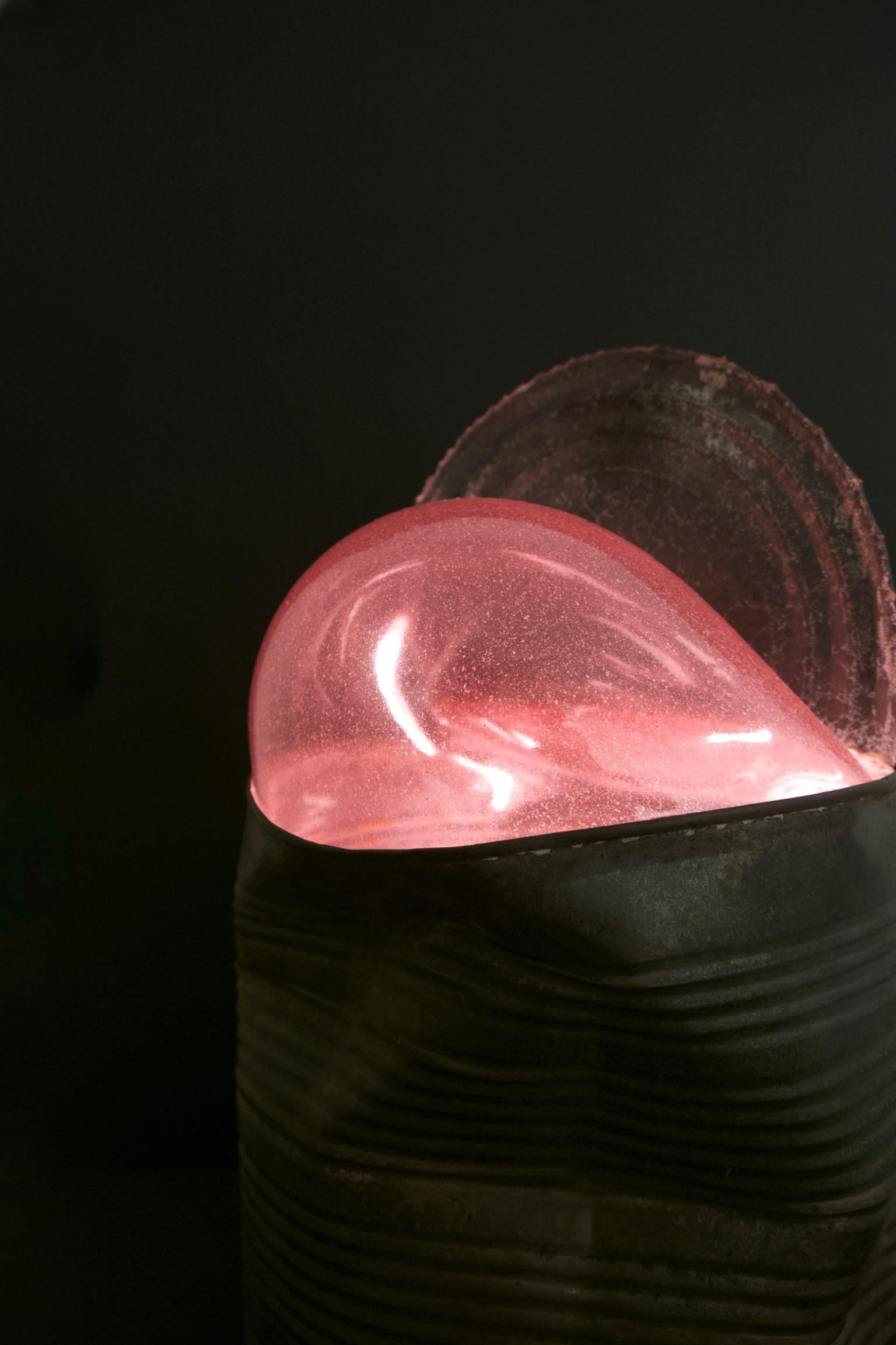 Tin Can Light - Lampe de sculpture originale en vente 1