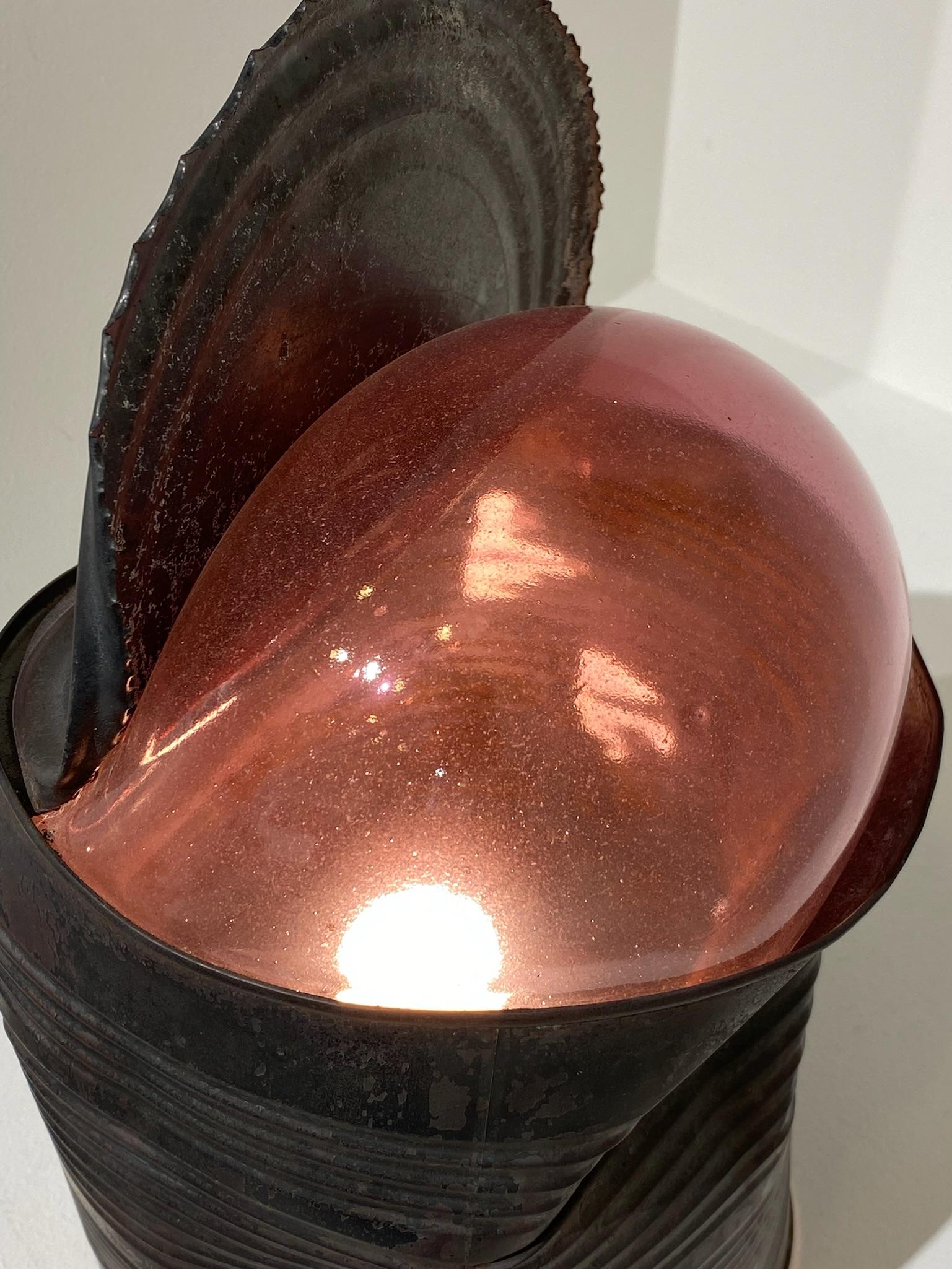 Tin Can Light - Original Sculpture Lamp For Sale 3
