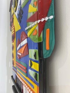 Grace - Original Fusion Glass Wall Sculpture