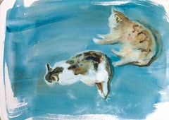 Dibujos y acuarelas de animales de papel