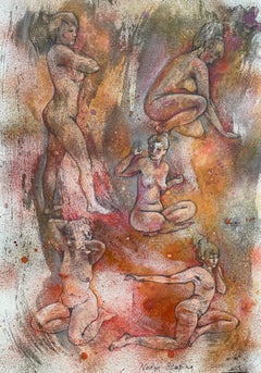 Nude Drawings and Watercolors