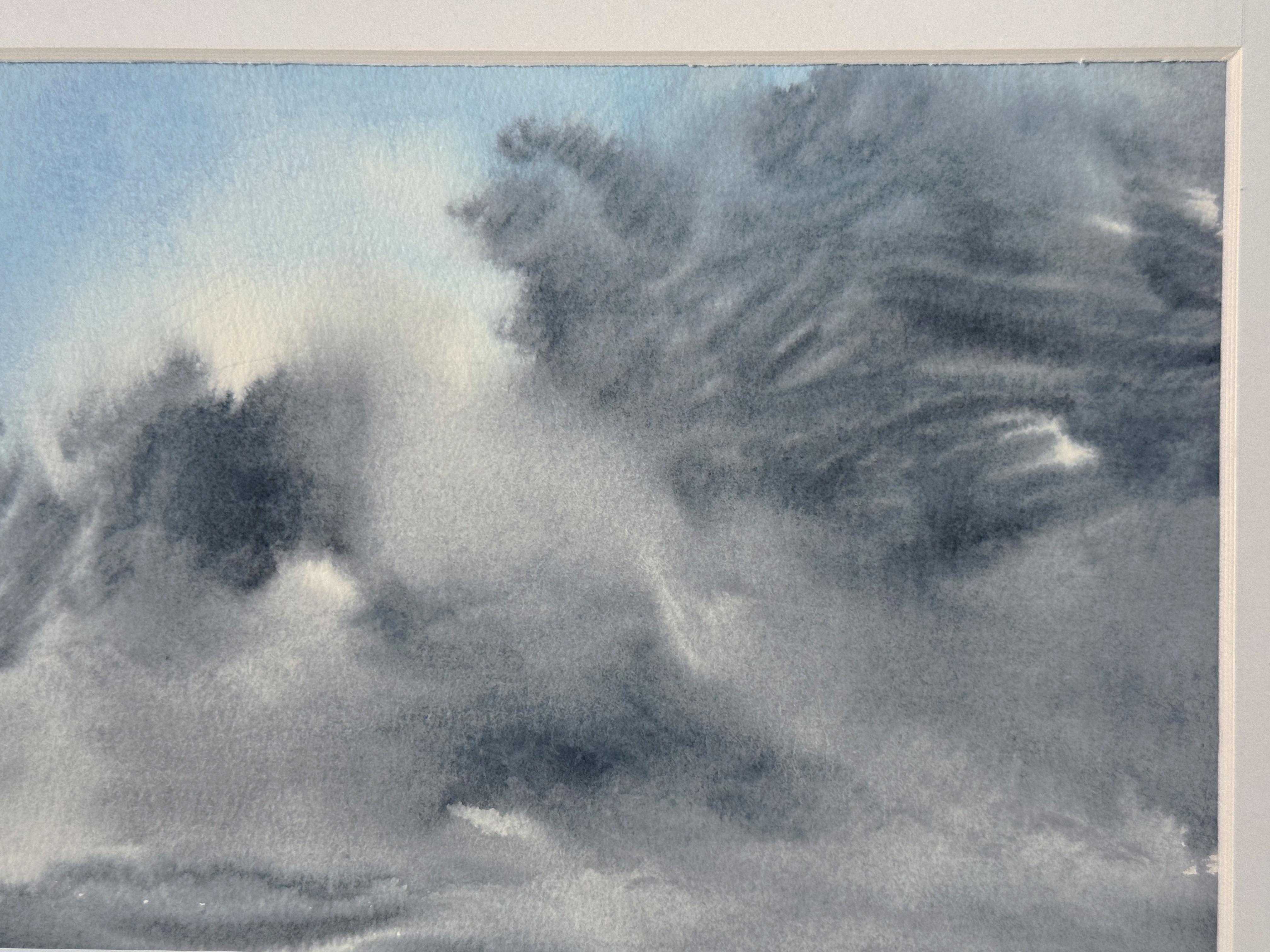 Nuvole pesanti - Landscape Art Grigio di Olga Ibadullayeva